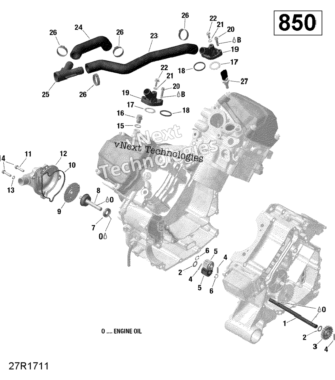 Rotax - Engine Cooling - 850 Efi