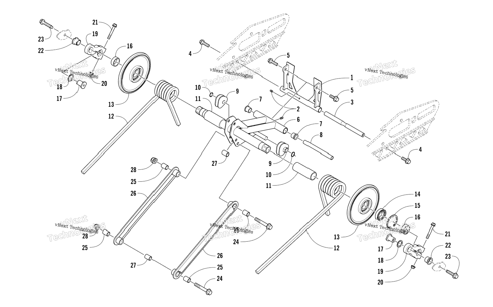 Rear Suspension Rear Arm Assembly