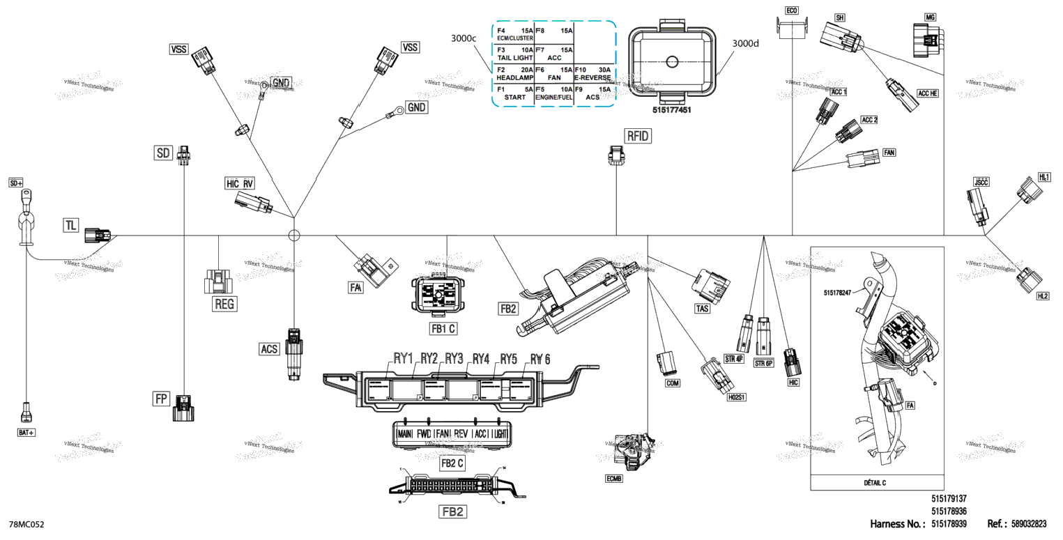 Electric - Main Harness - 515178936