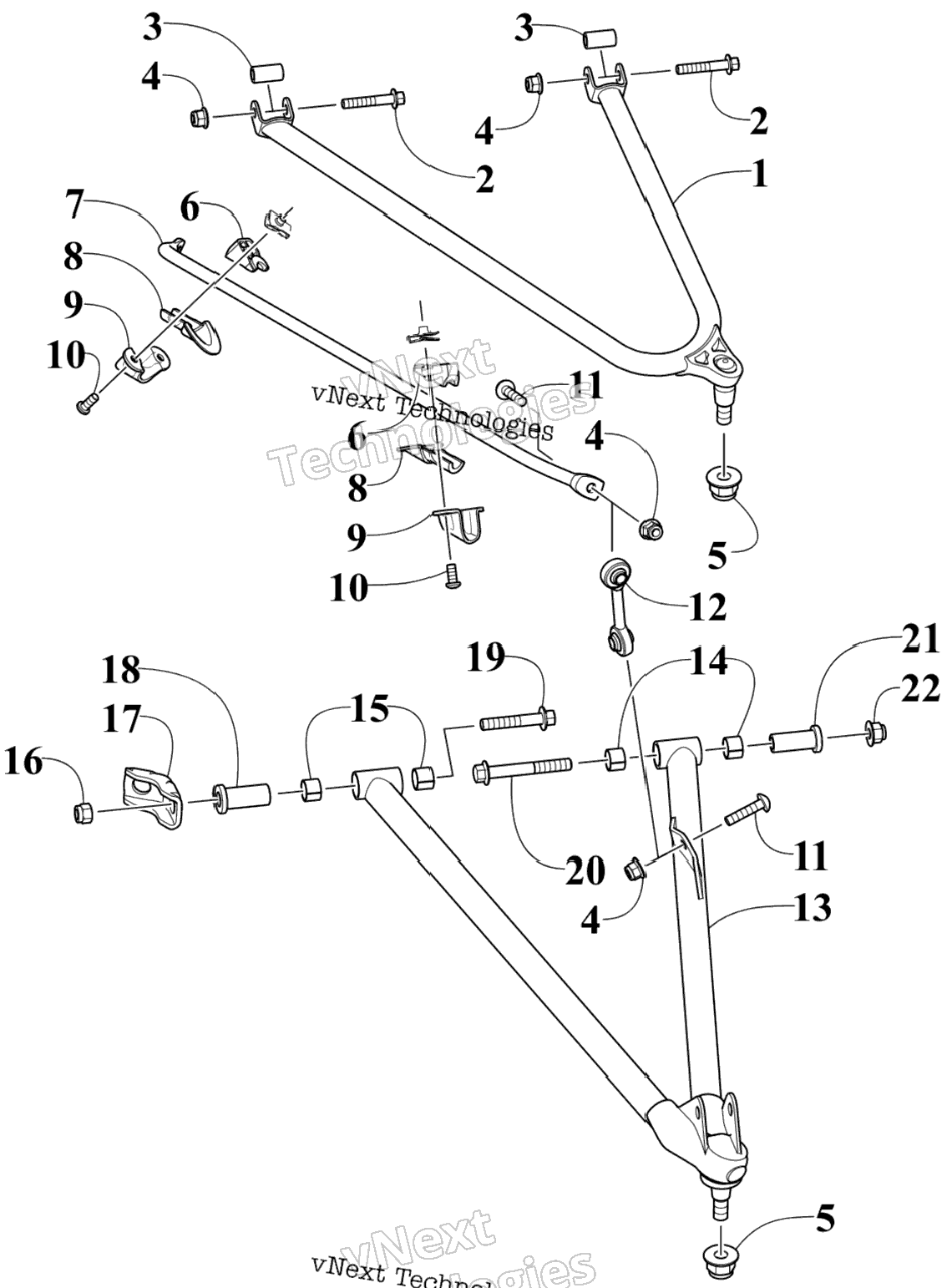 A-Arm And Sway Bar Assembly