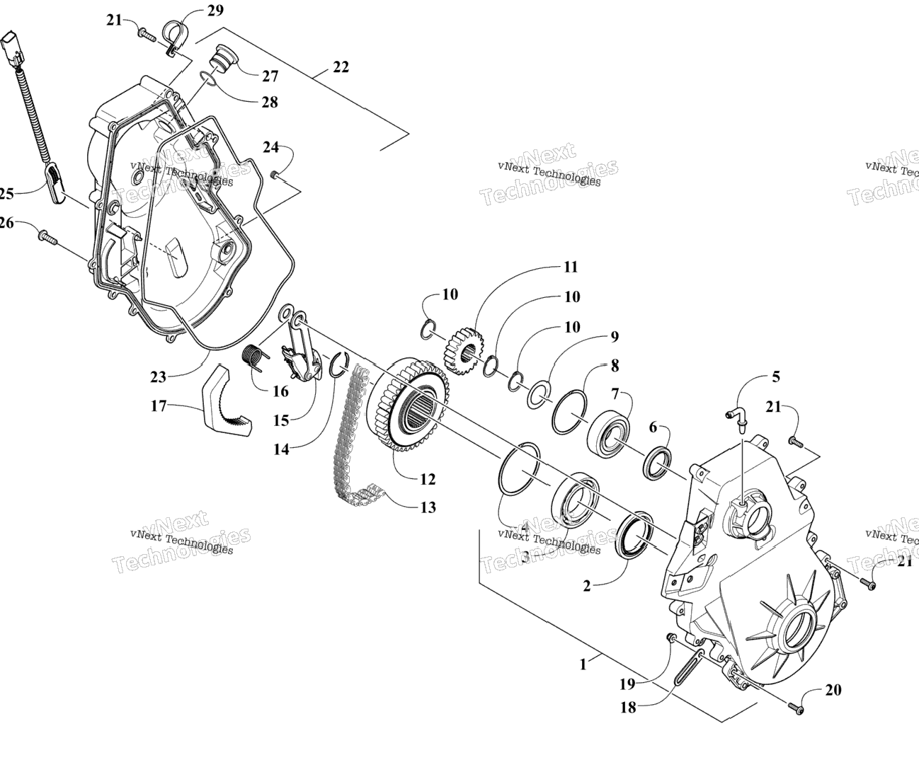 Chain Case Assembly