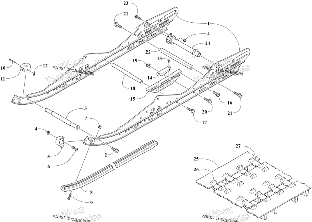 Slide Rail And Track Assembly