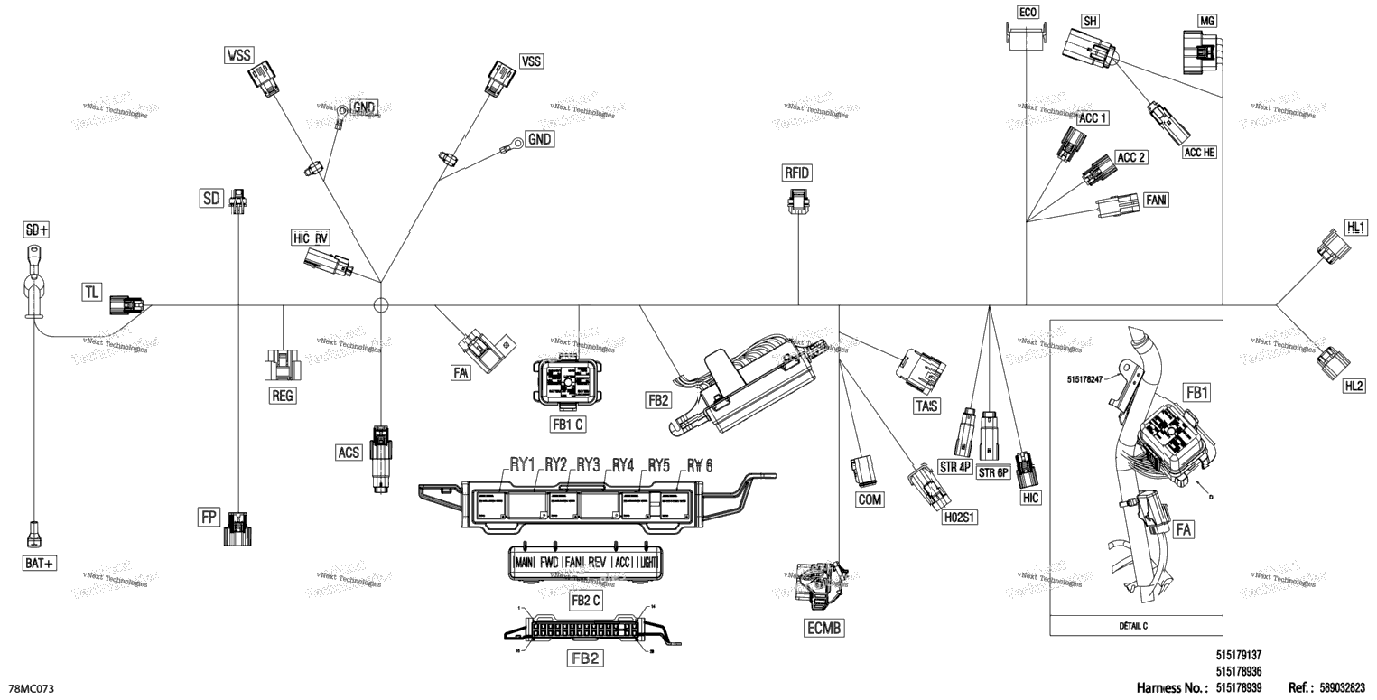 Electric - Main Harness - 515178936