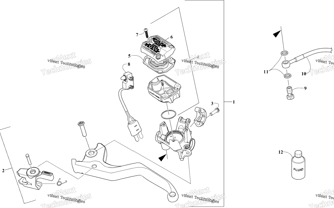 Hydraulic Brake Control Assembly