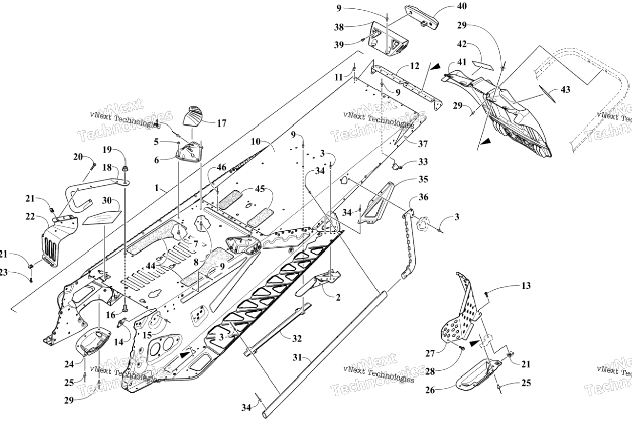 Tunnel And Snowflap Assembly