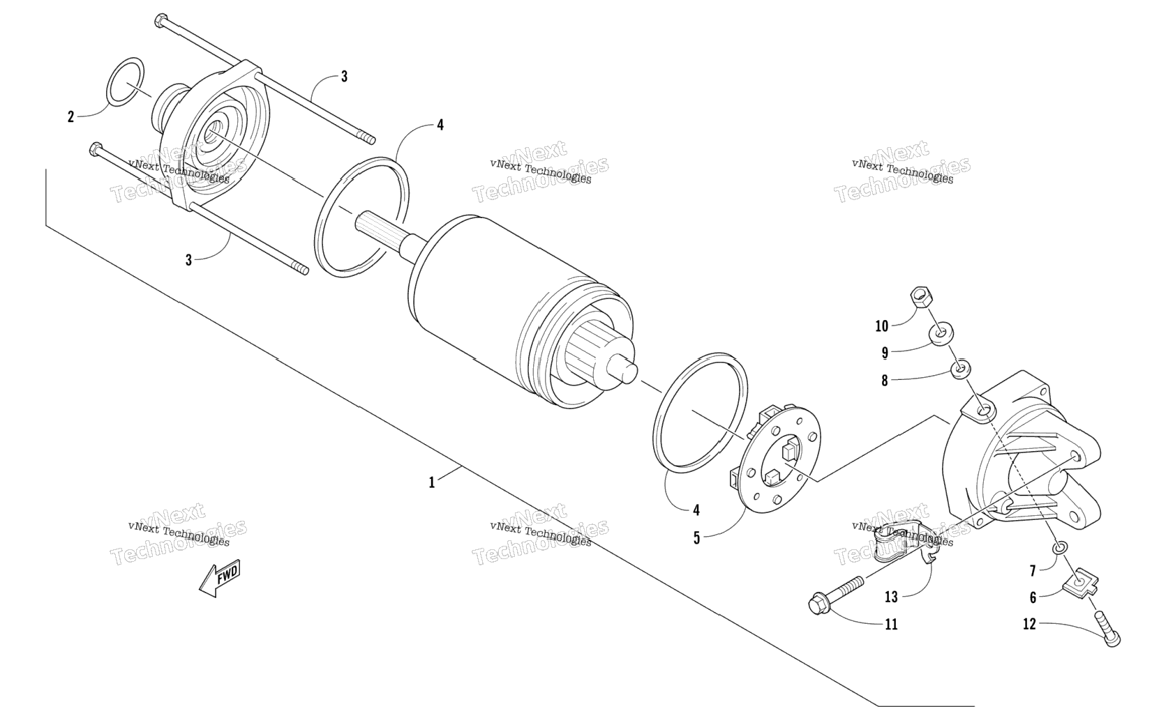 Starter Motor Assembly