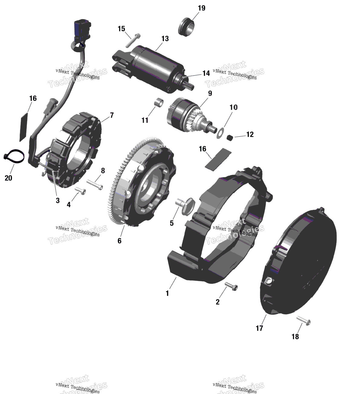 Rotax - Magneto And Electric Starter - Na