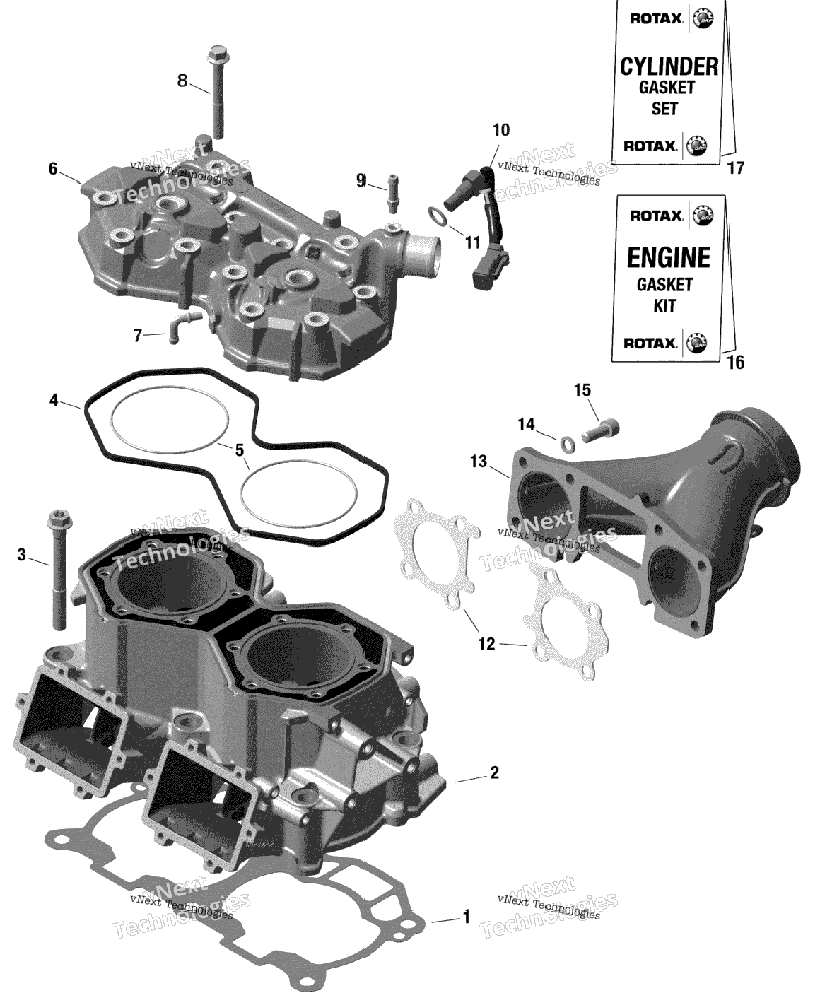 Rotax - Cylinder And Cylinder Head