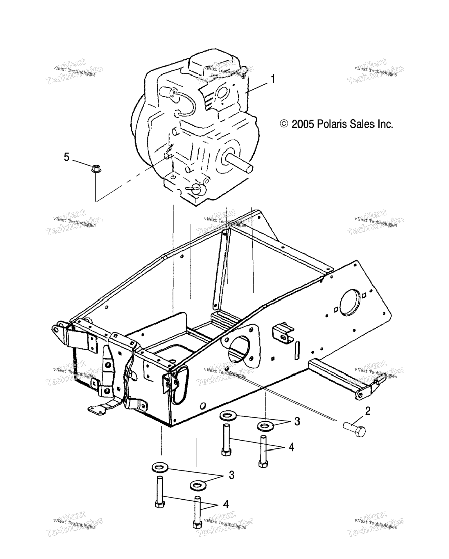 Engine, Mounting