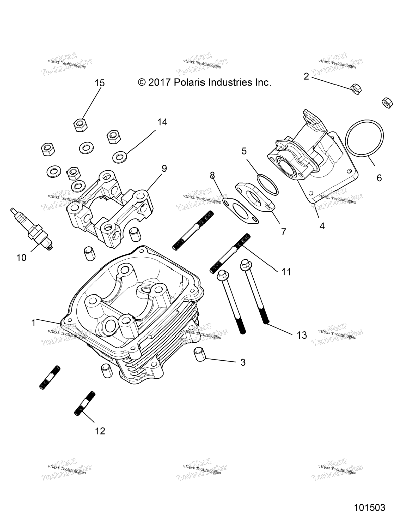 Engine, Cylinder Head Asm