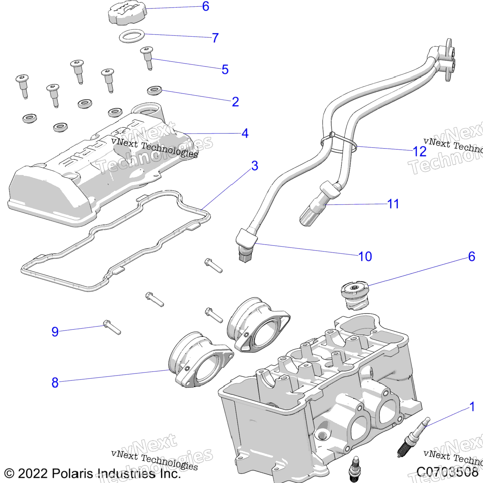 Engine, Throttle Body And Valve Cover