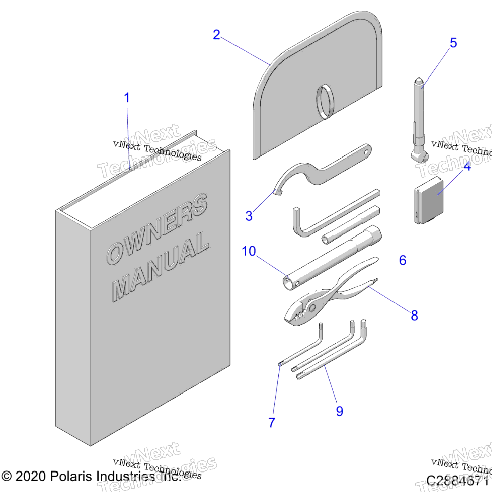 References, Tool Kit & Owners Manuals