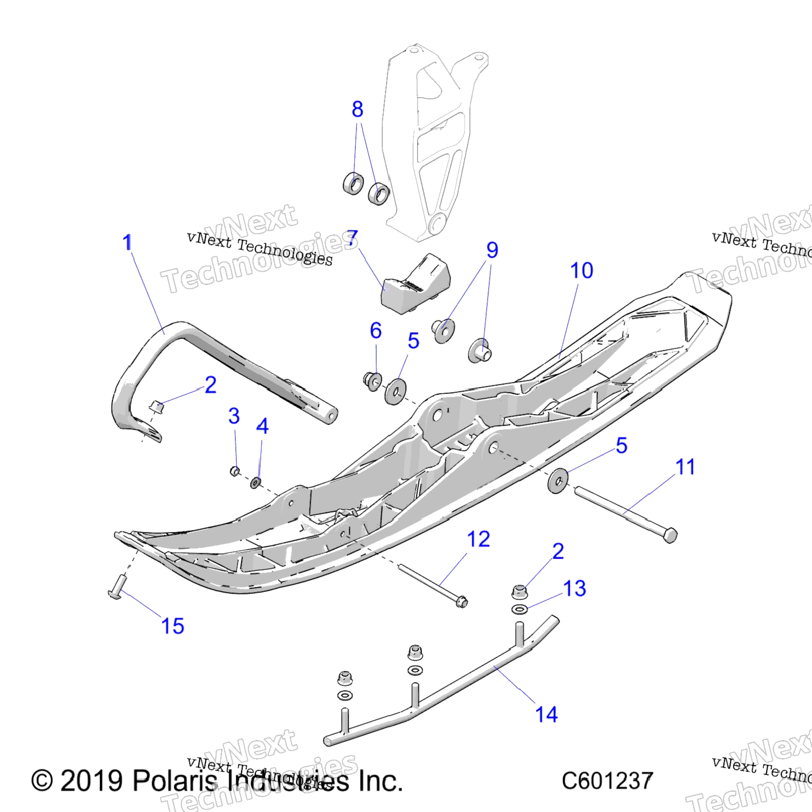 Steering, Ski Asm