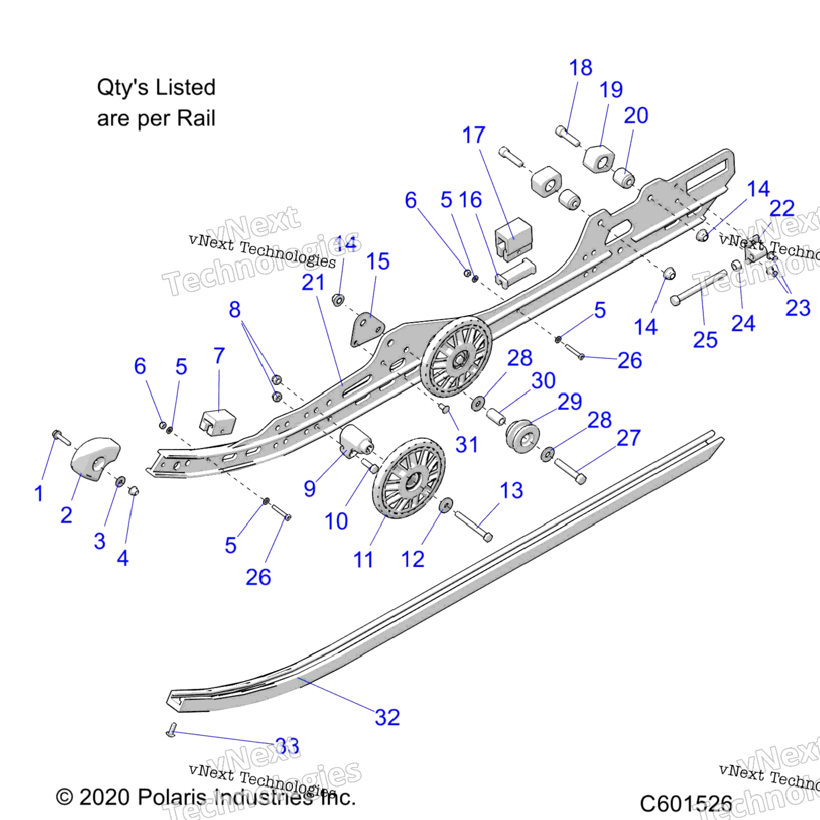 Suspension, Rail, LhRh