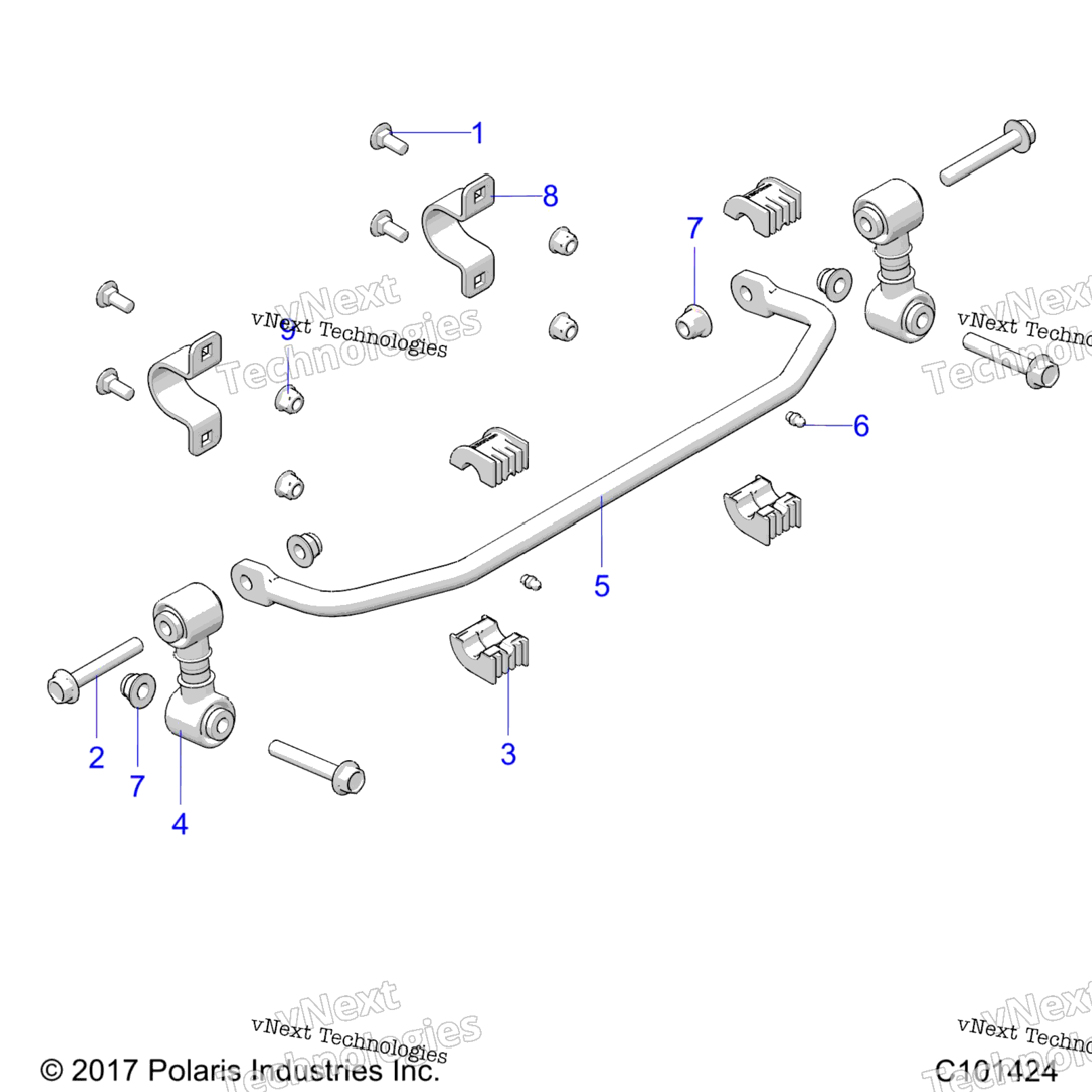 Suspension, Stabilizer Bar, Front