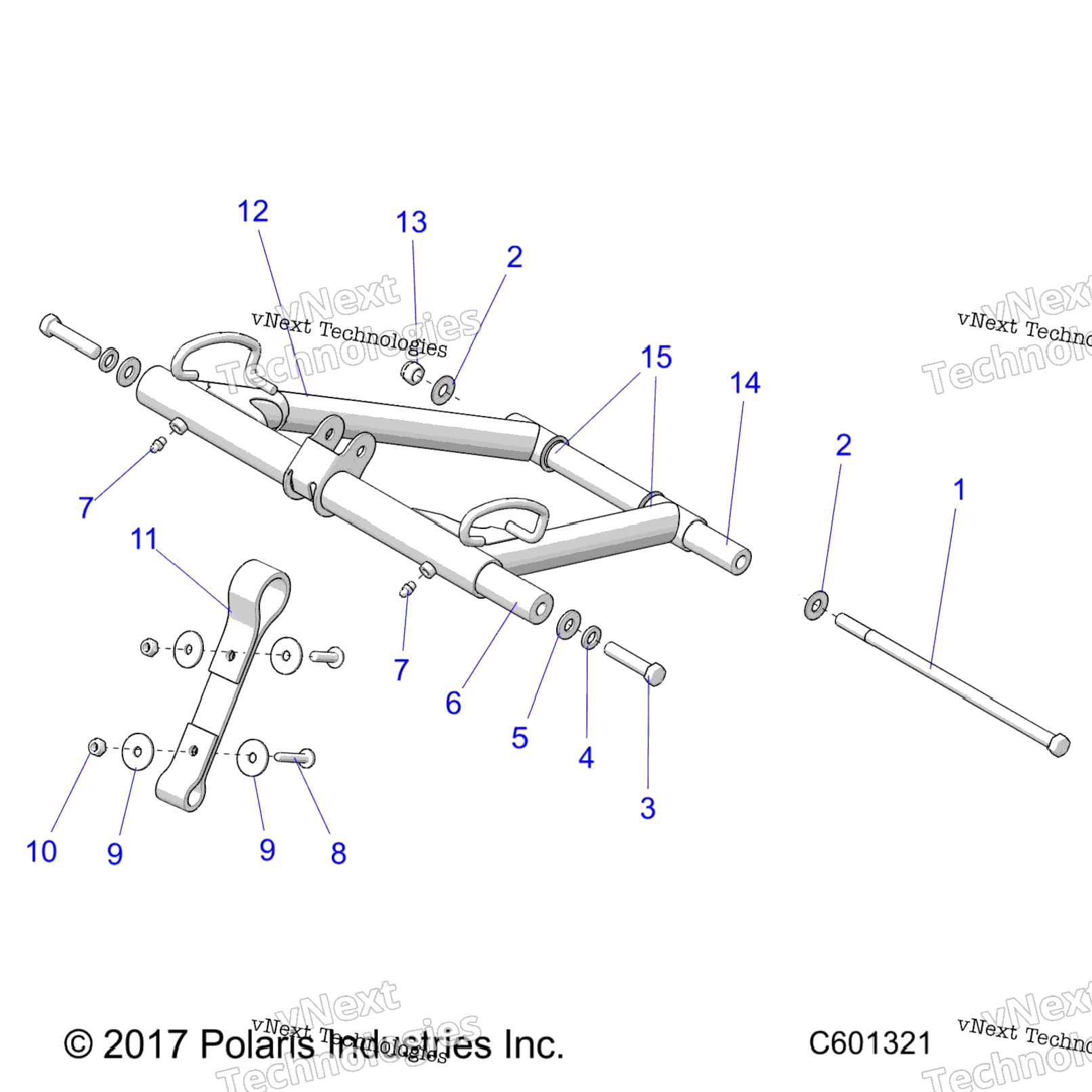 Suspension, Torque Arm, Front