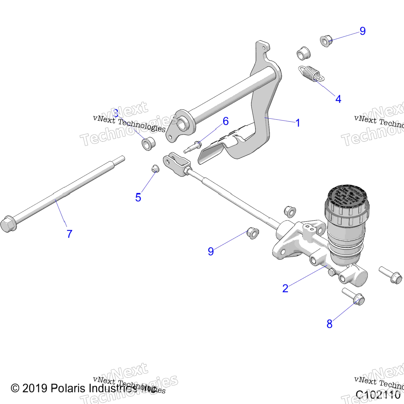 Brakes, Pedal And Master Cylinder Mounting