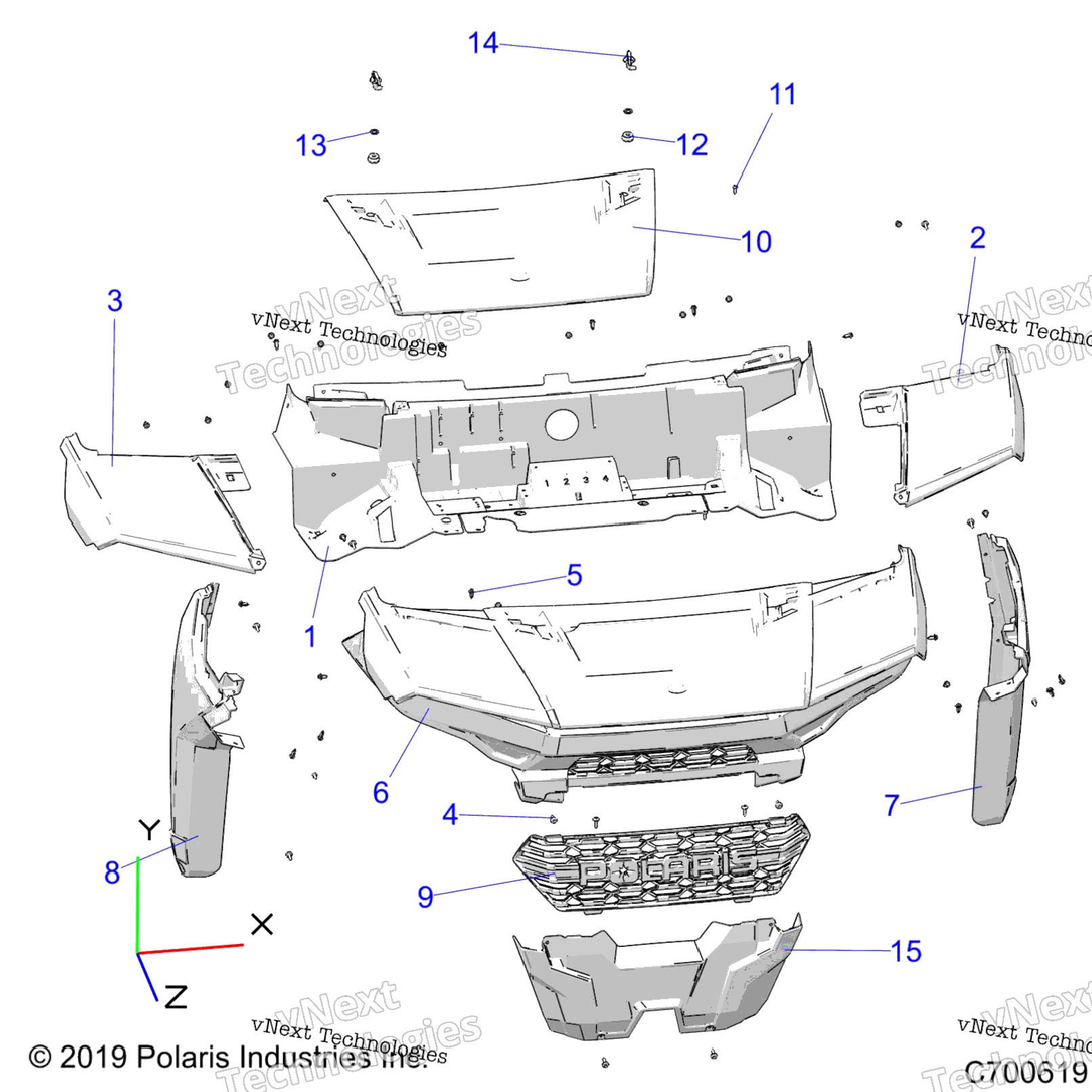 Body, Hood And Front Facia B9