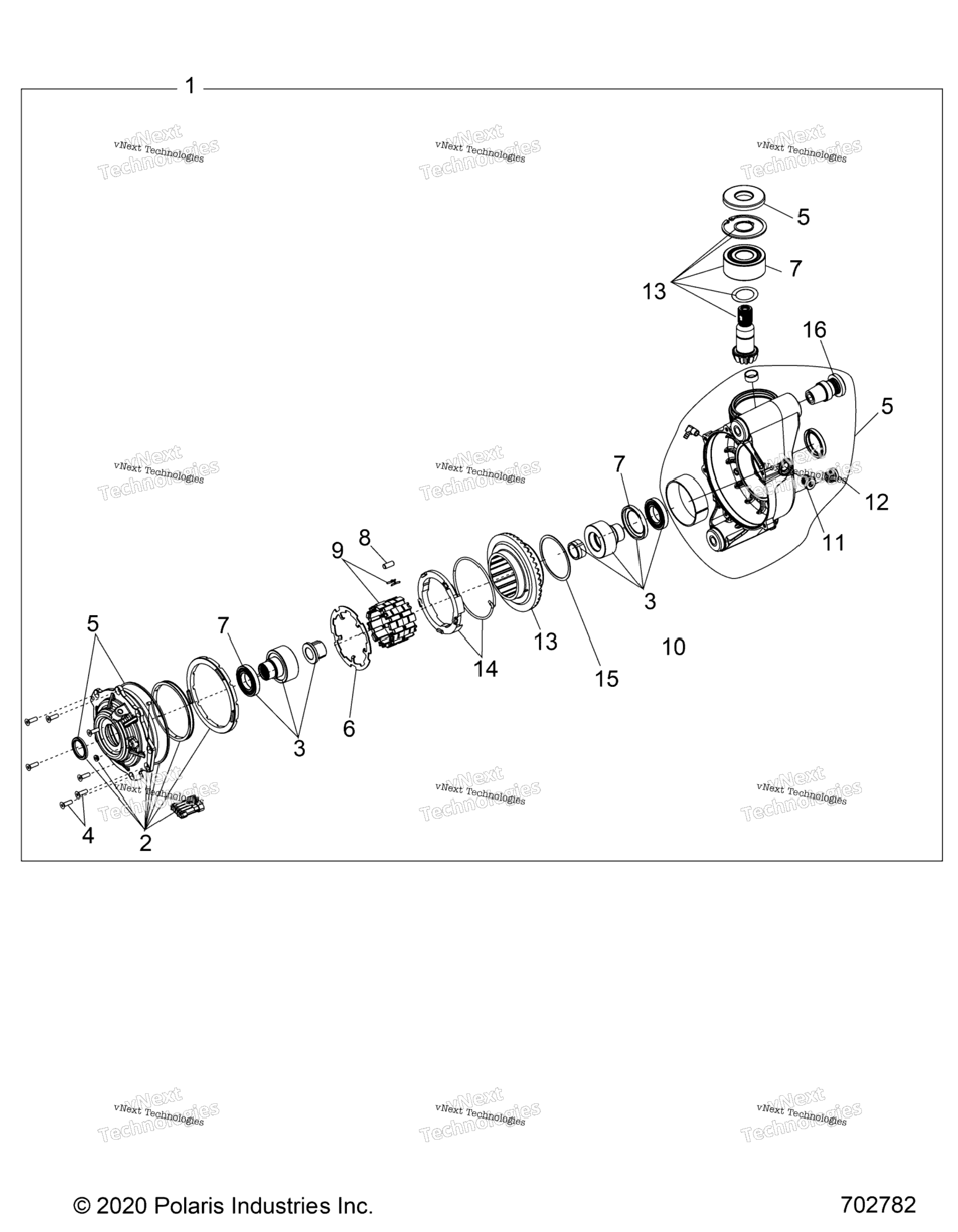 Drive Train, Front Gearcase B9