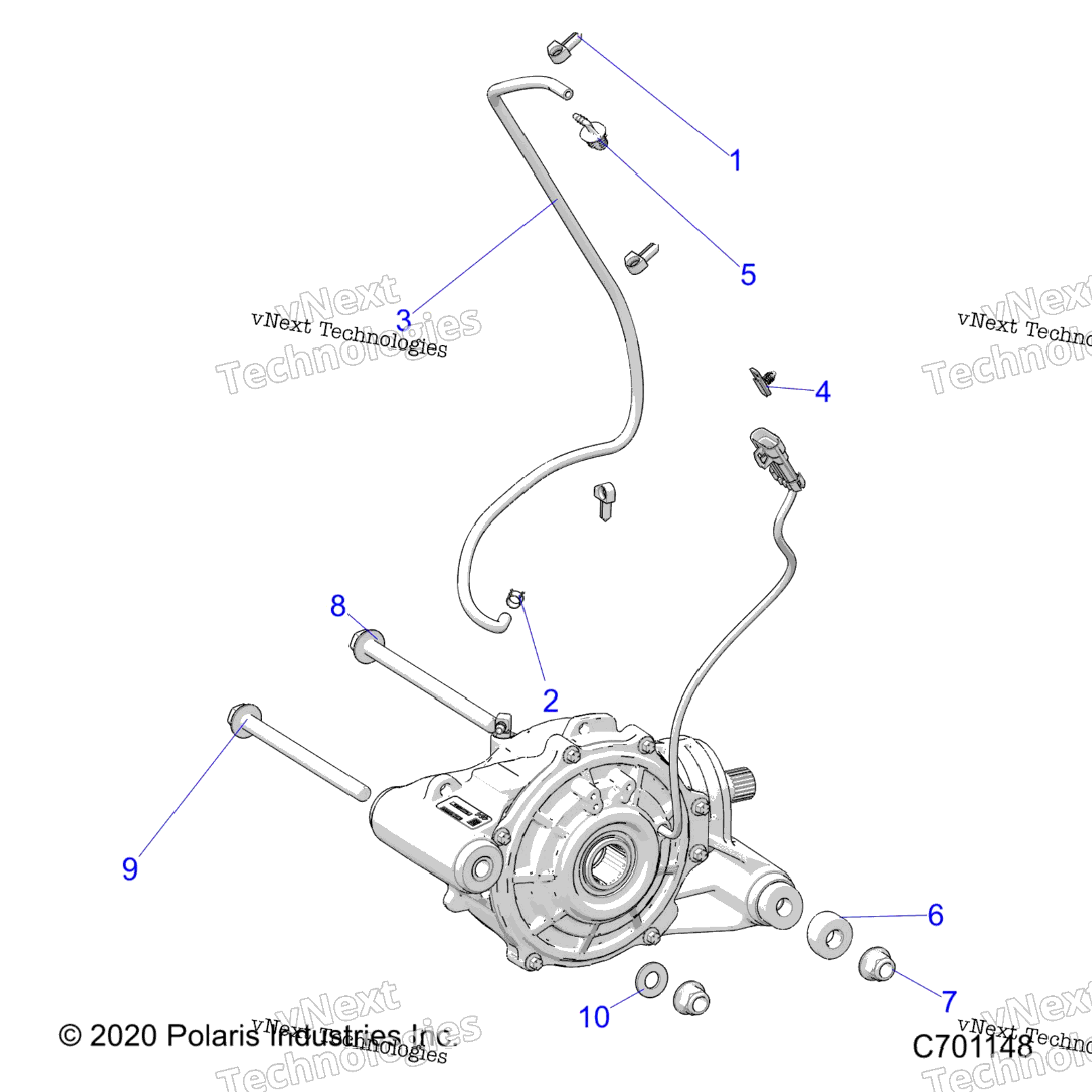 Drive Train, Front Gearcase Mounting B9