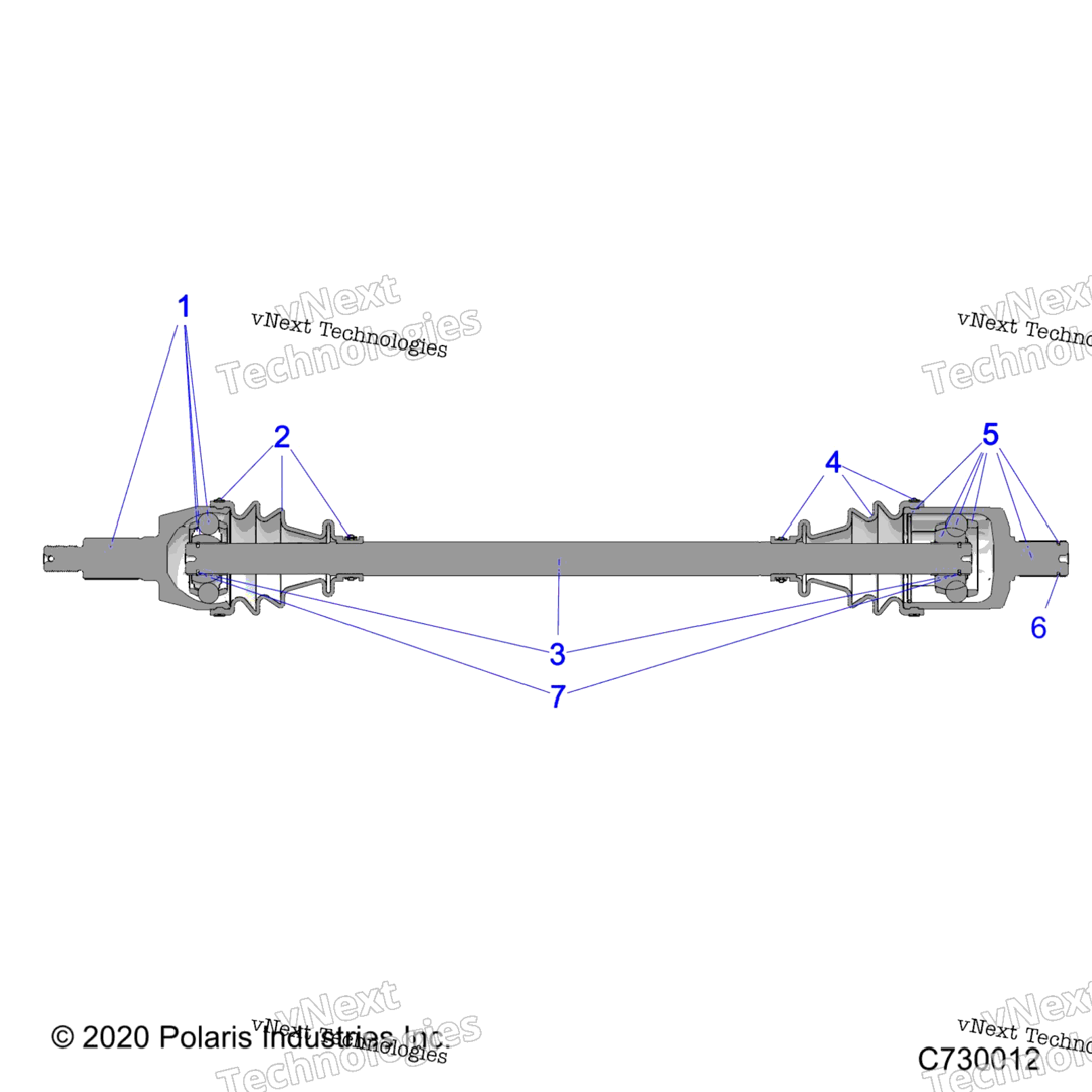 Drive Train, Front Half Shaft B9