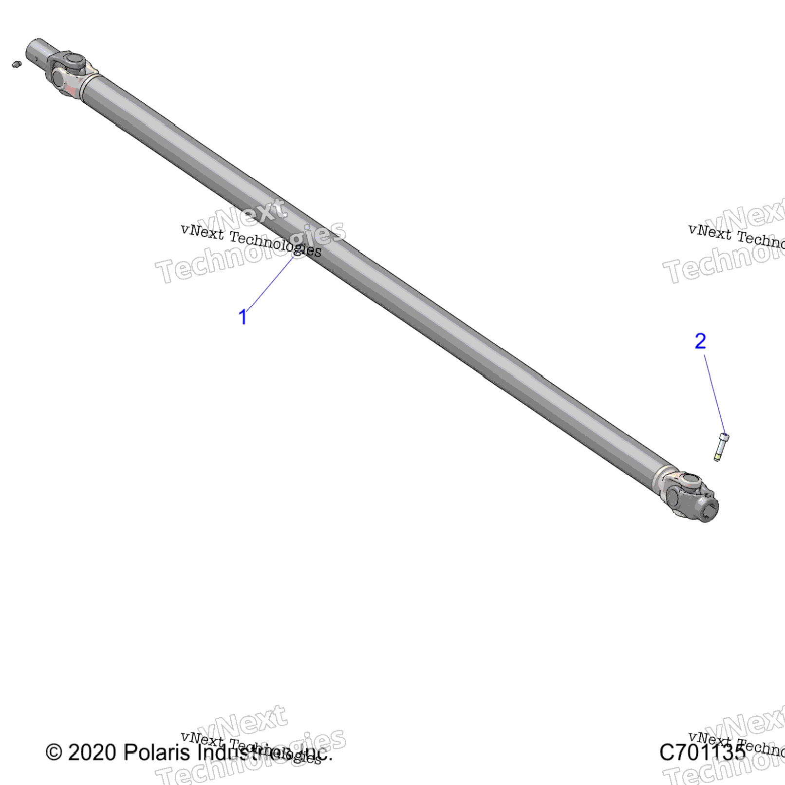 Drive Train, Front Prop Shaft B9