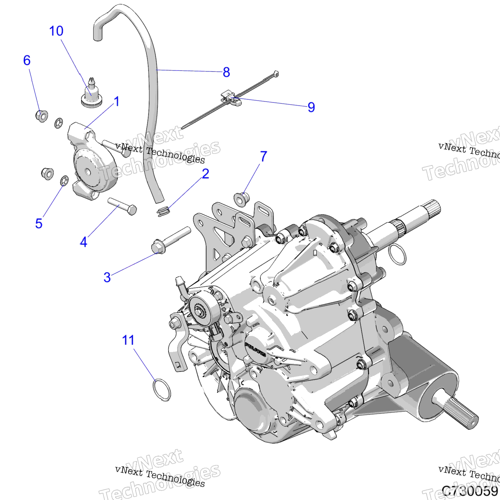 Drive Train, Main Gearcase Mounting B9