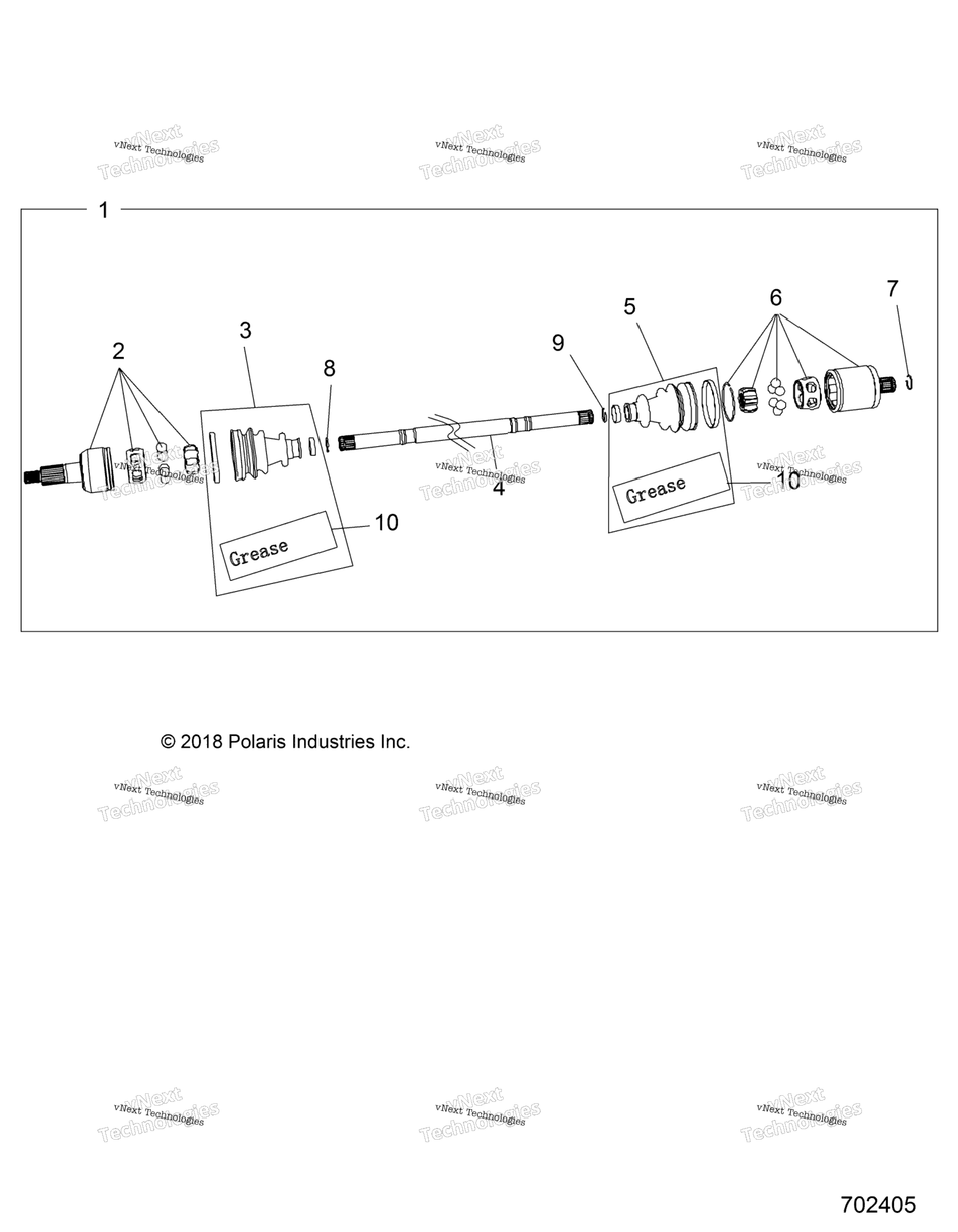 Drive Train, Rear Drive Shaft B9