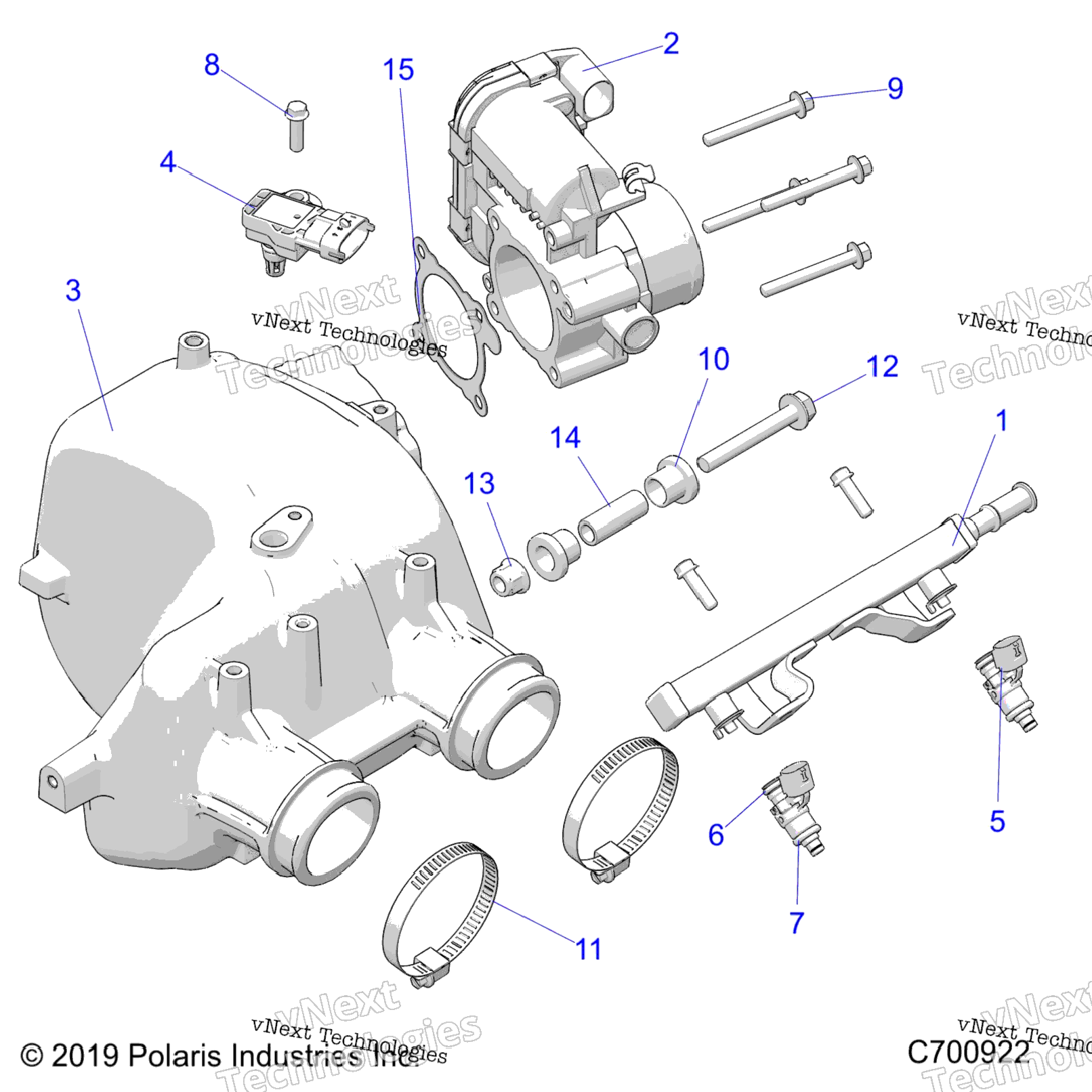 Engine, Air Intake Manifold B9