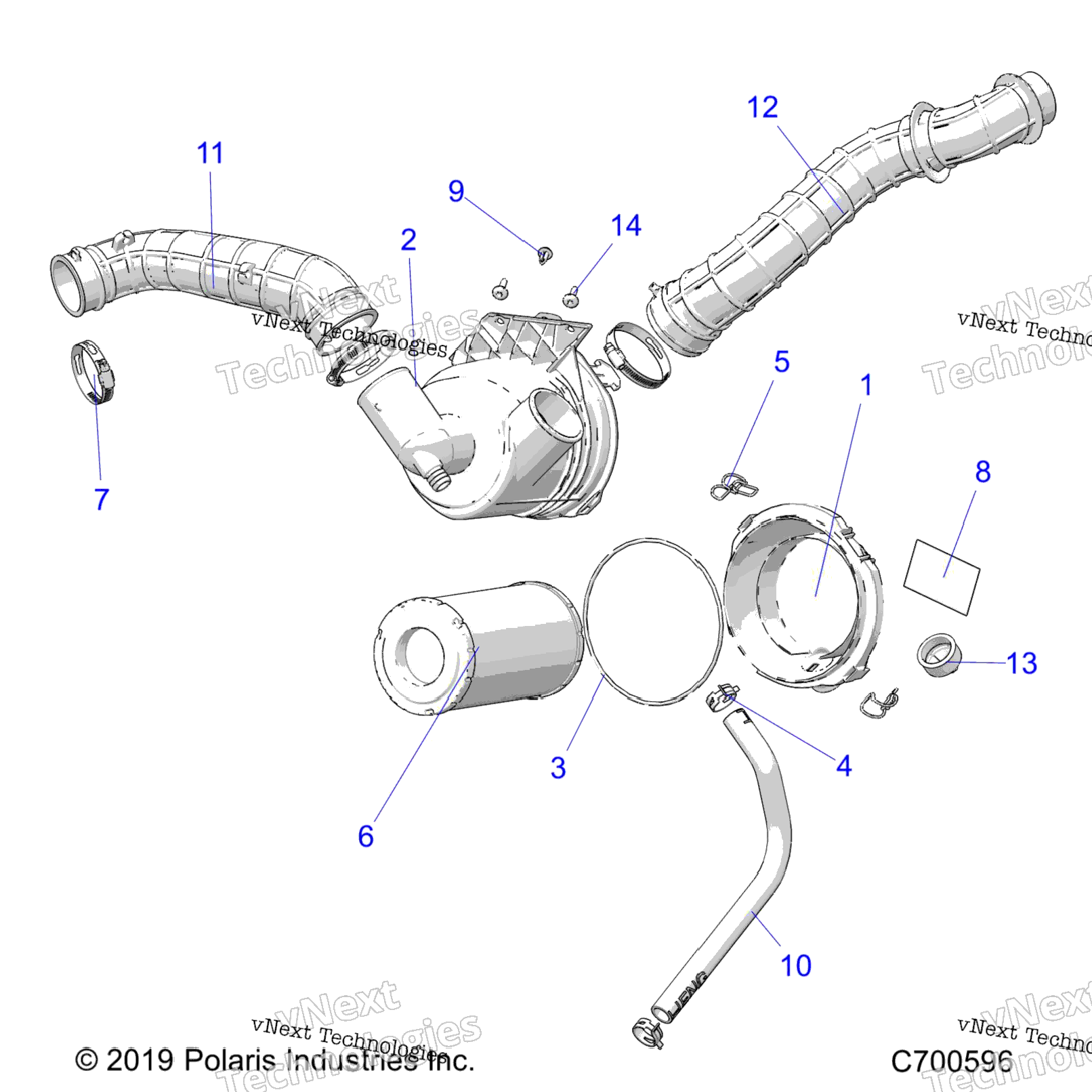 Engine, Air Intake System B9