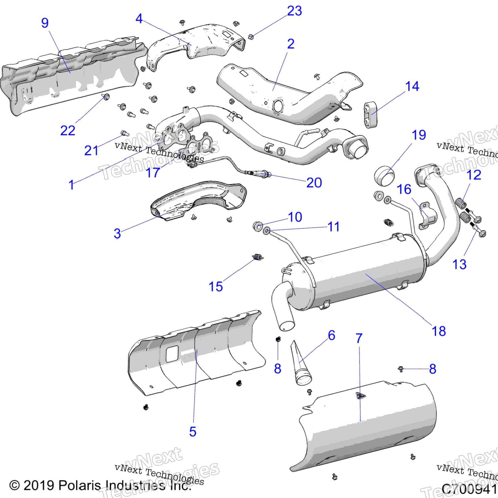 Engine, Exhaust System B9