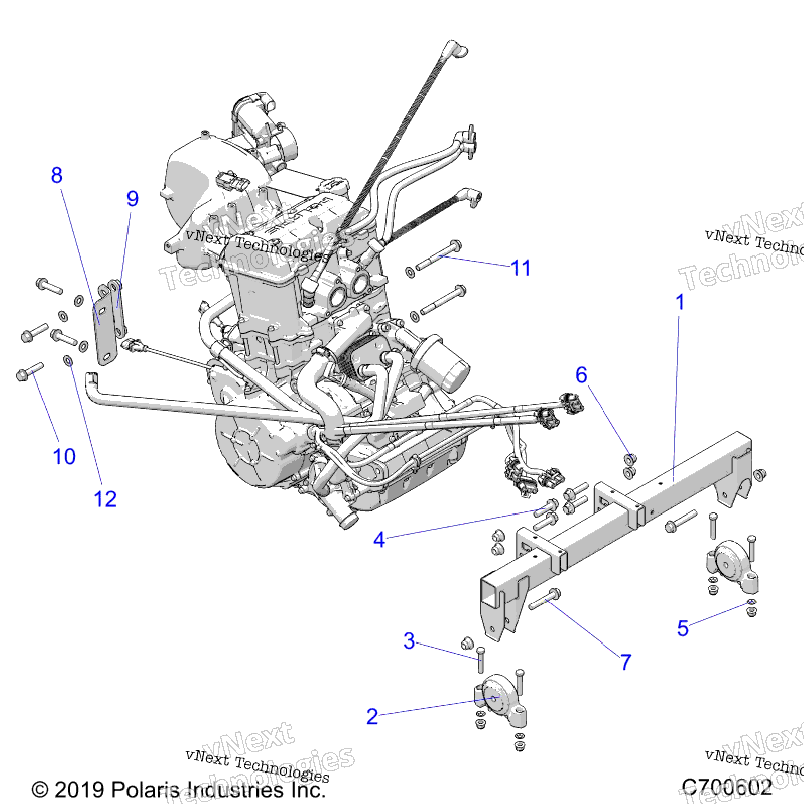 Engine, Mounting B9