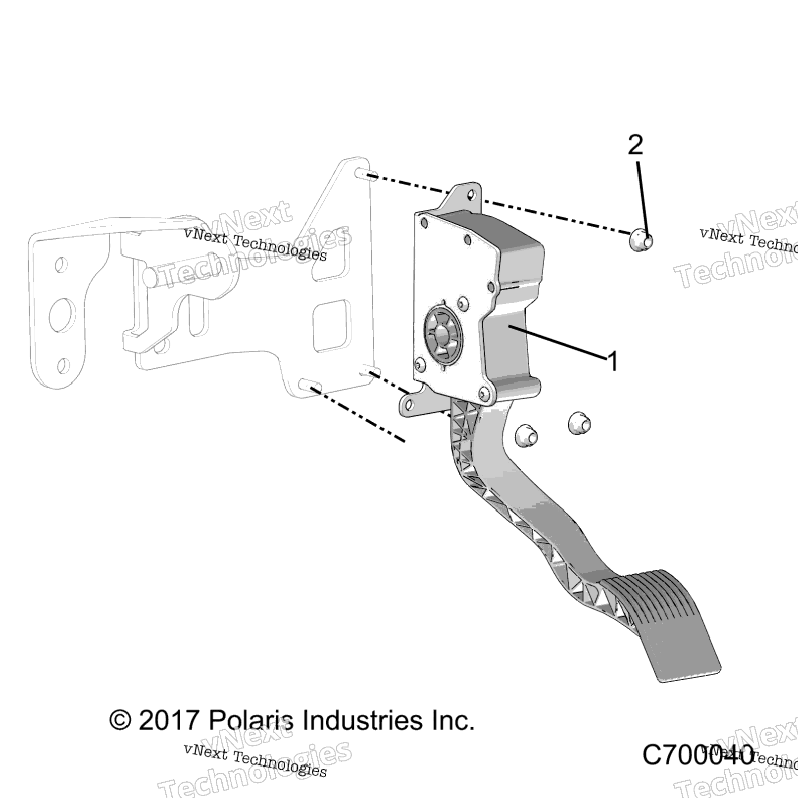 Engine, Throttle Pedal B9