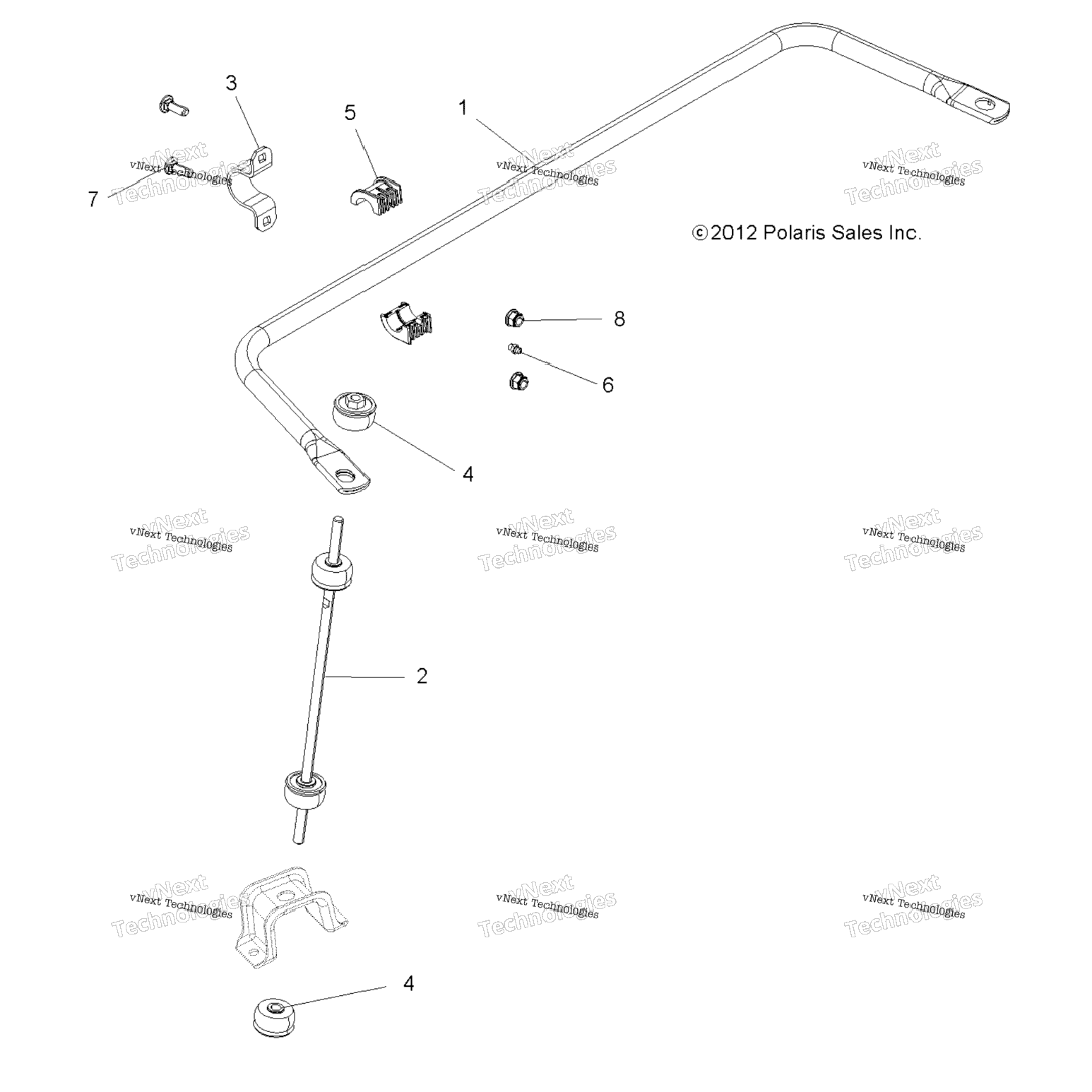 Suspension, Torsion Bar, Rear B9