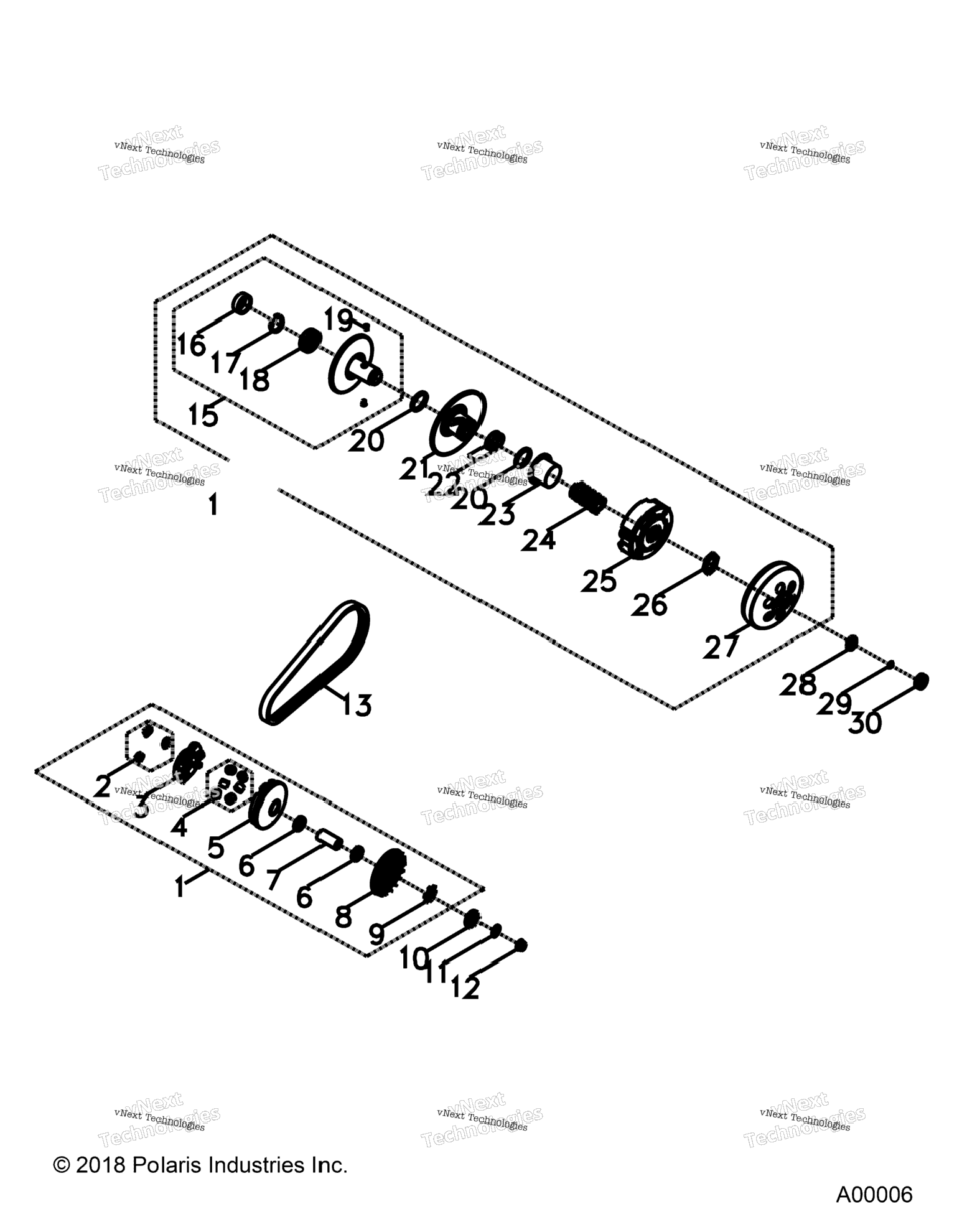 Drive Train, Primary And Secondary Clutchs