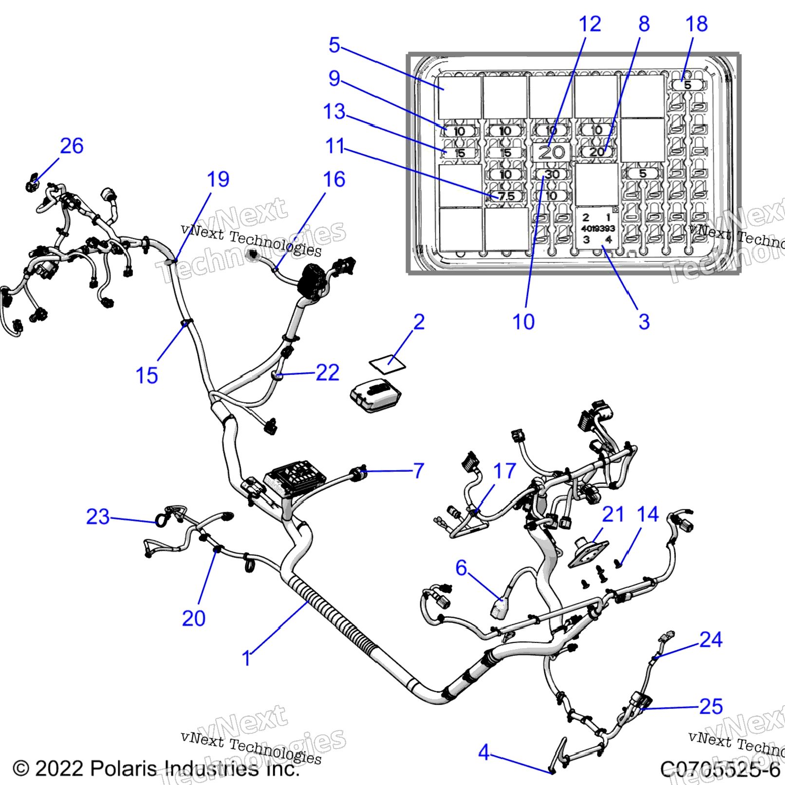 Electrical, Wire Harness R22tae99faSfaSca