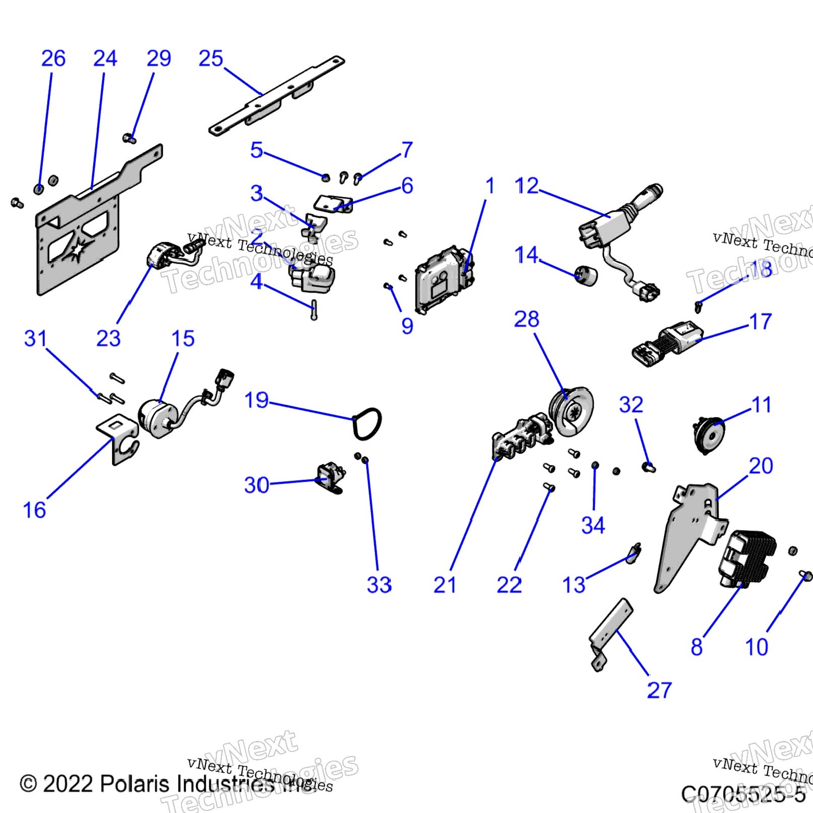 Electrical, Wire Harness, Components, And License Plate