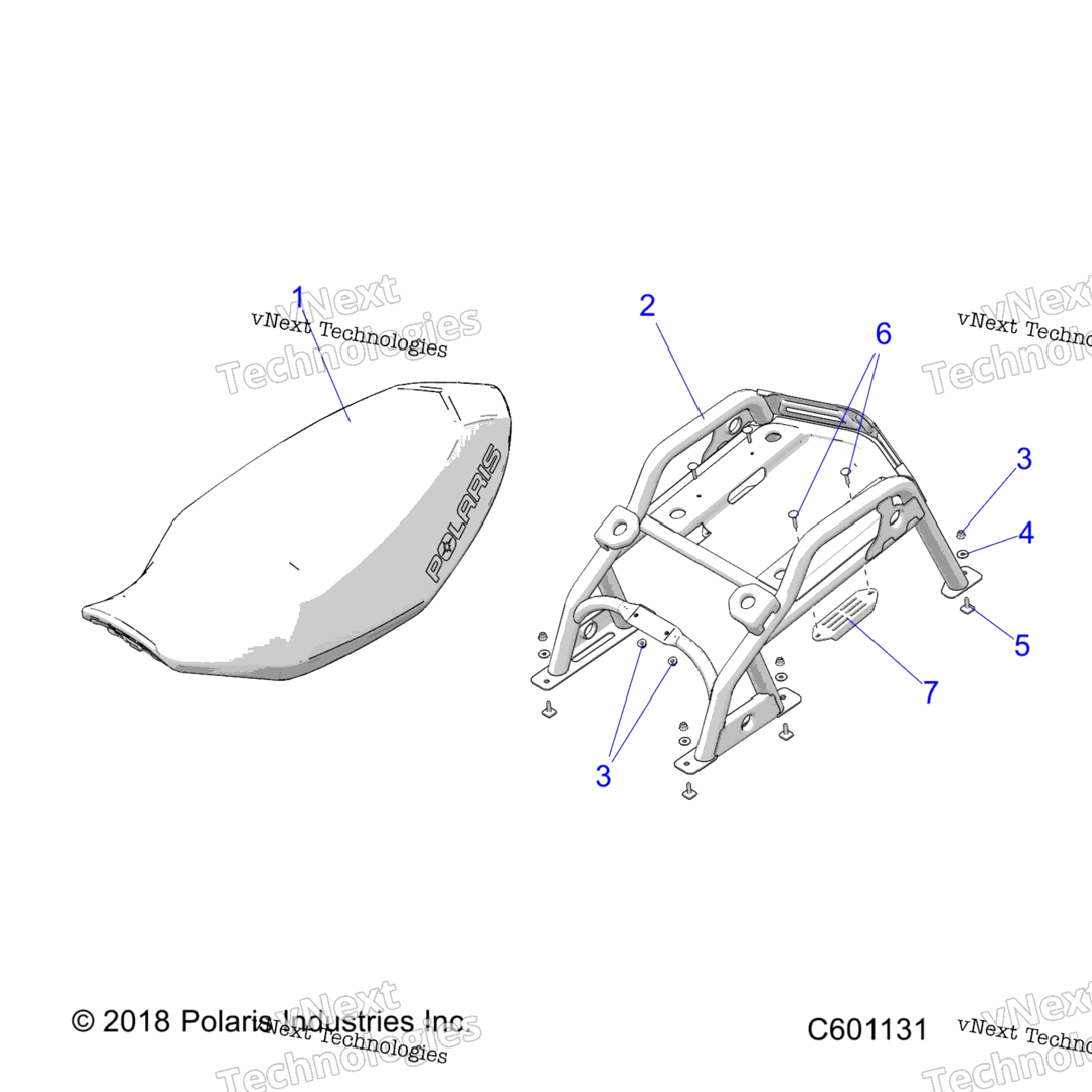 Body, Seat Asm. & Rear Rack