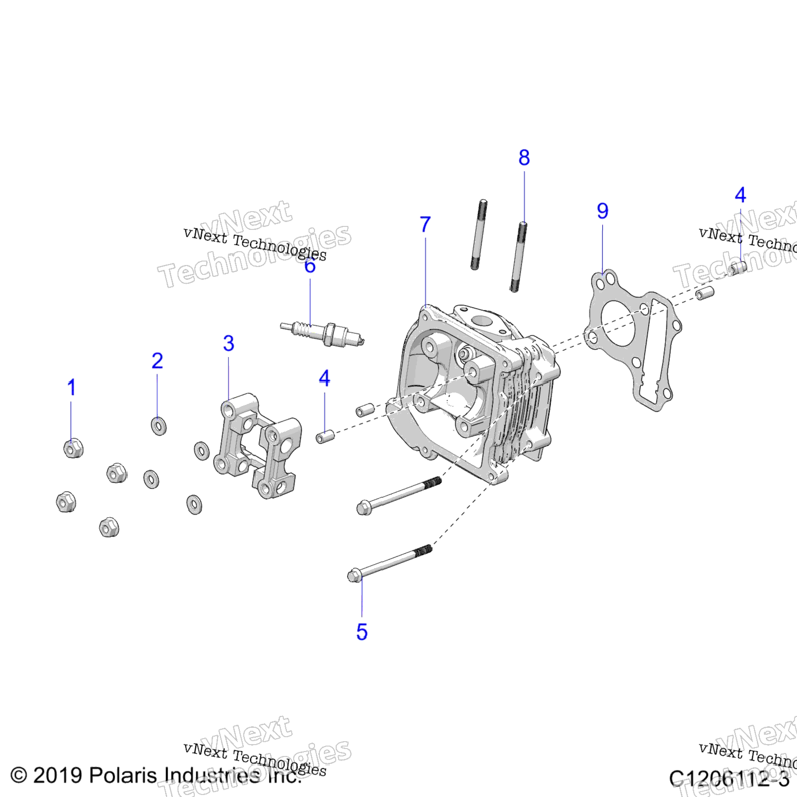 Engine, Cylinder Head Asm A23hbbo7b3B7