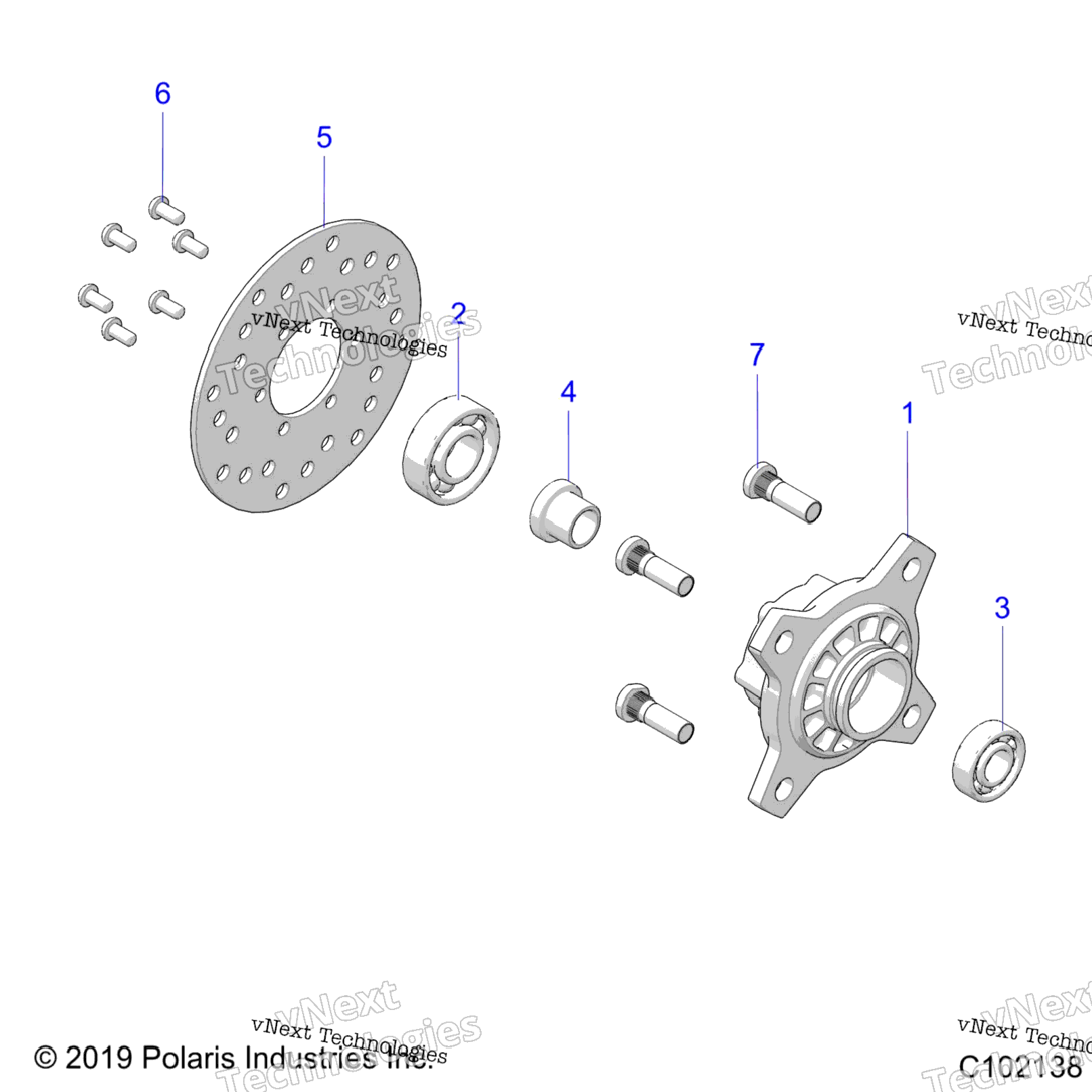 Wheels, Front Hub And Brake Disk A23hbbo7b3B7