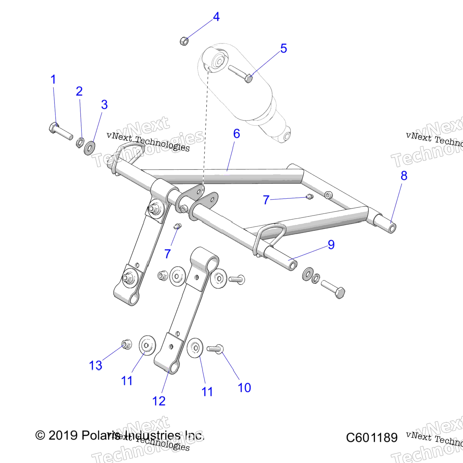 Suspension, Torque Arm, Front