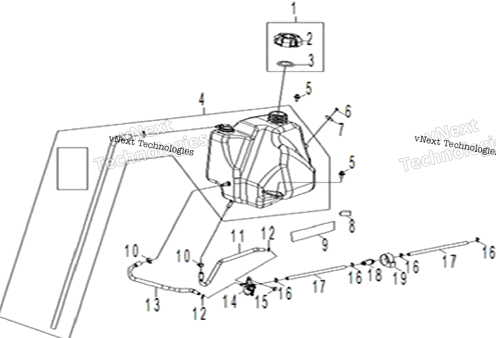 Body, Fuel Tank Asm. Ca4