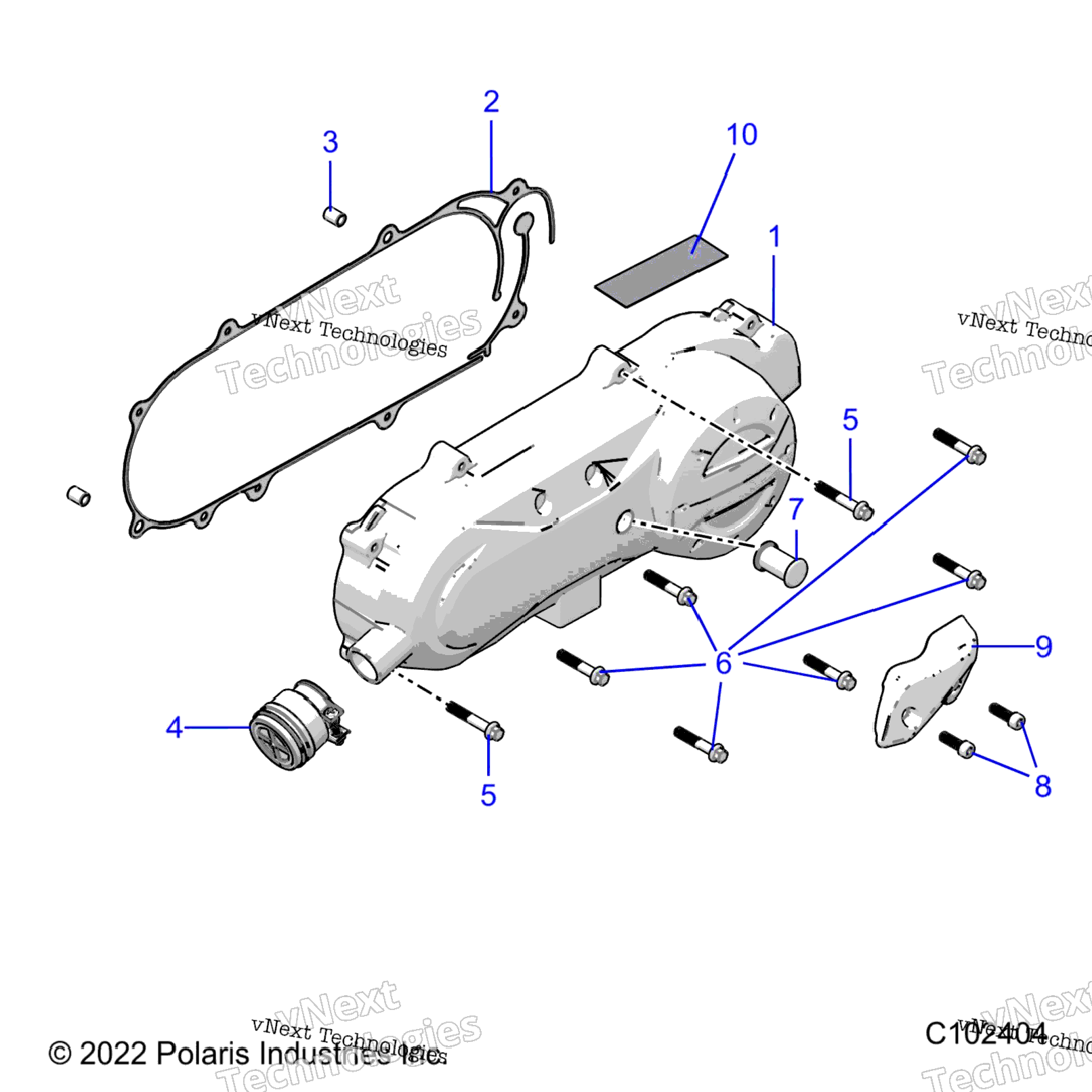 Drive Train, Clutch Cover And Ducting