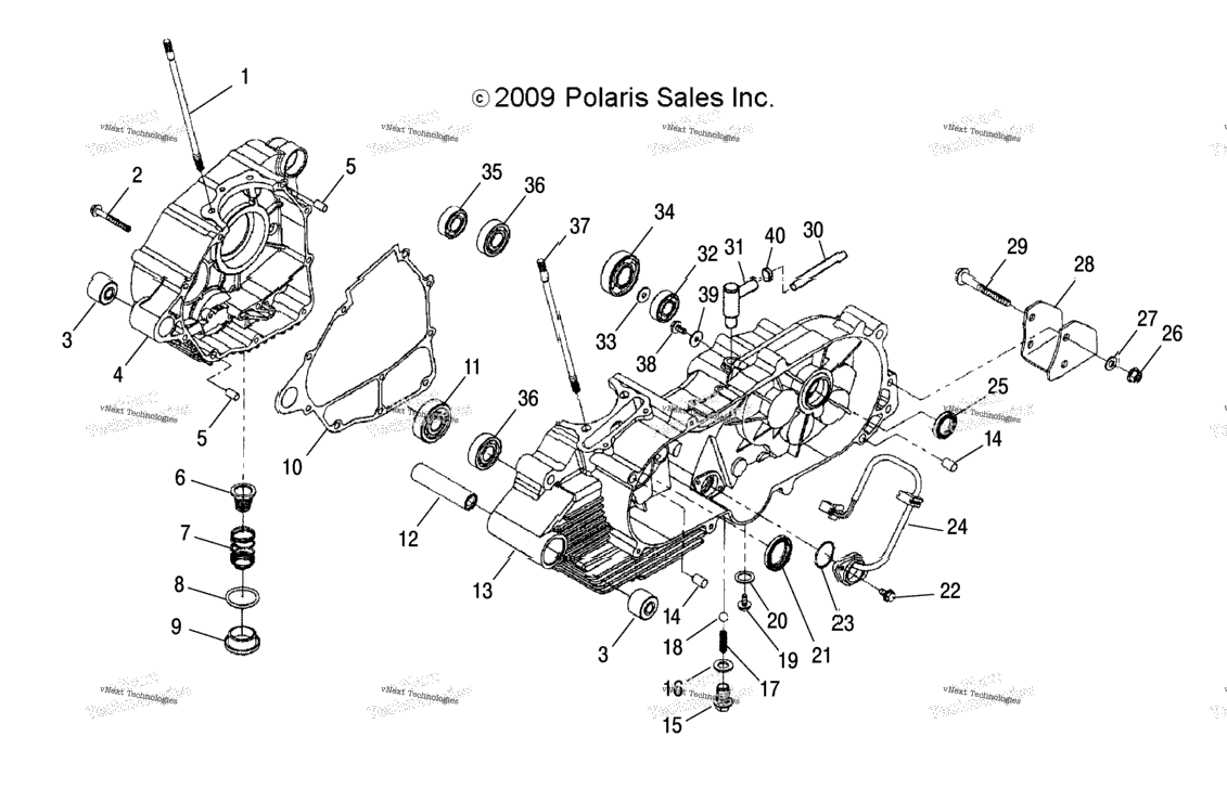 Engine, Crankcase Ca4