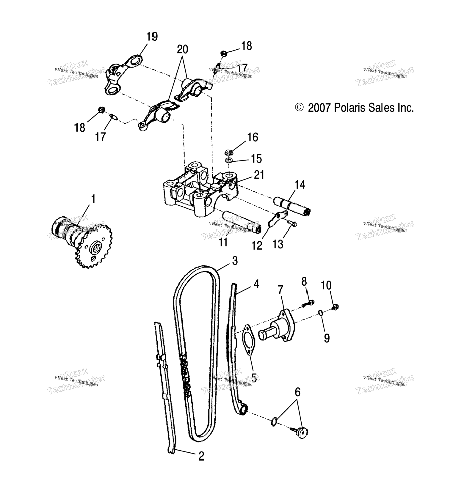 Engine, Valve Cam Ca4