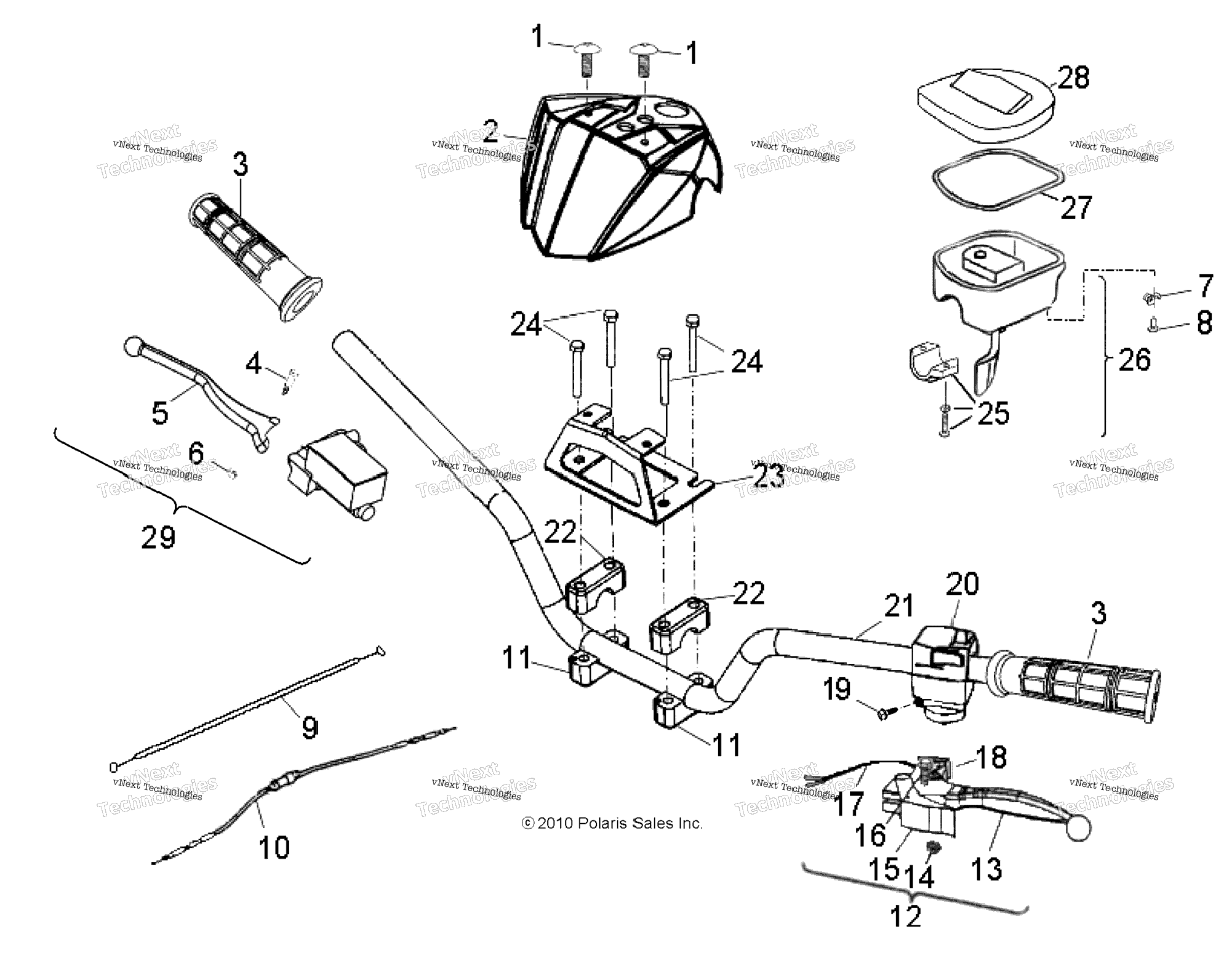 Steering, Handlebar Ca4