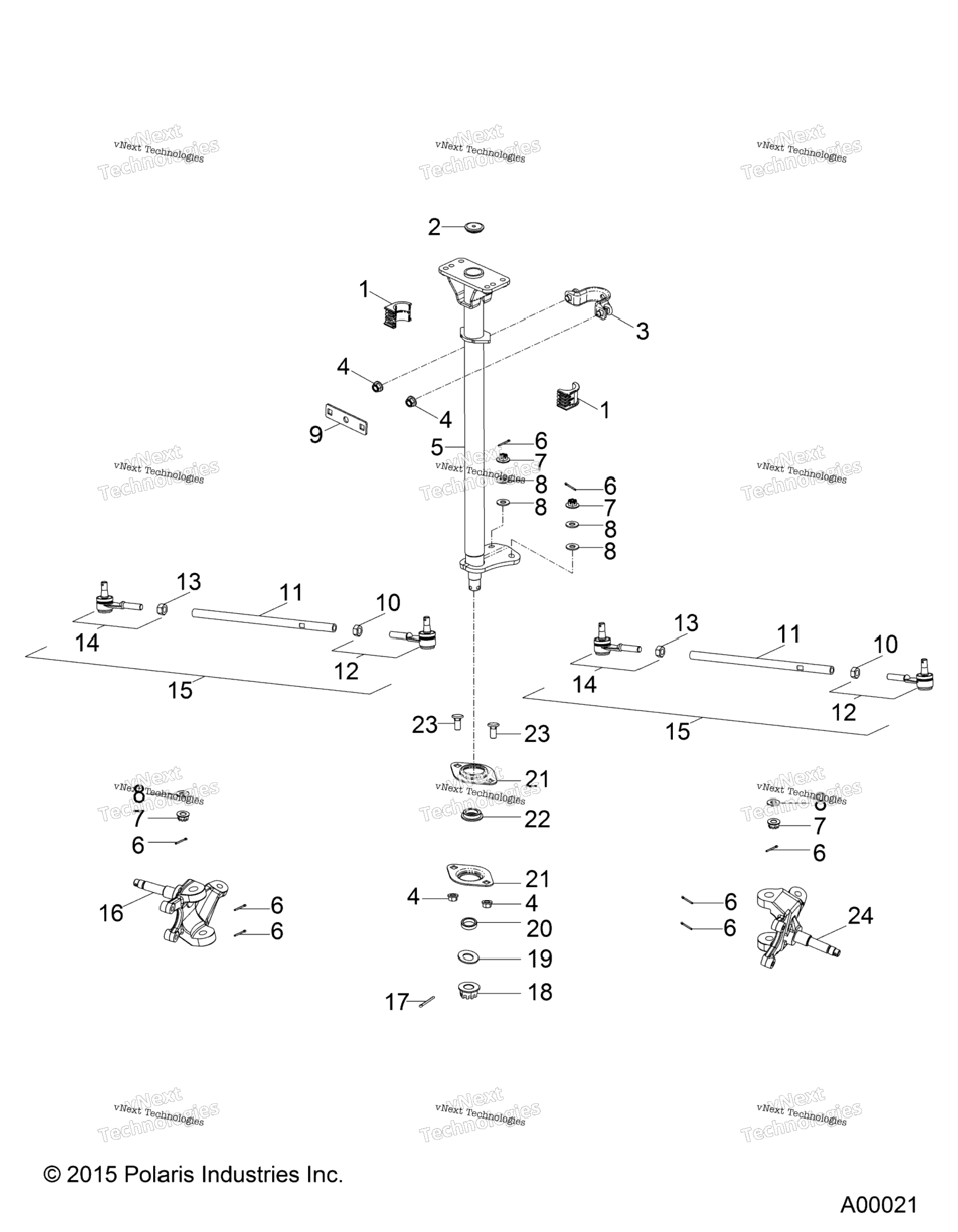 Steering, Steering Post & Tie Rods Ca4