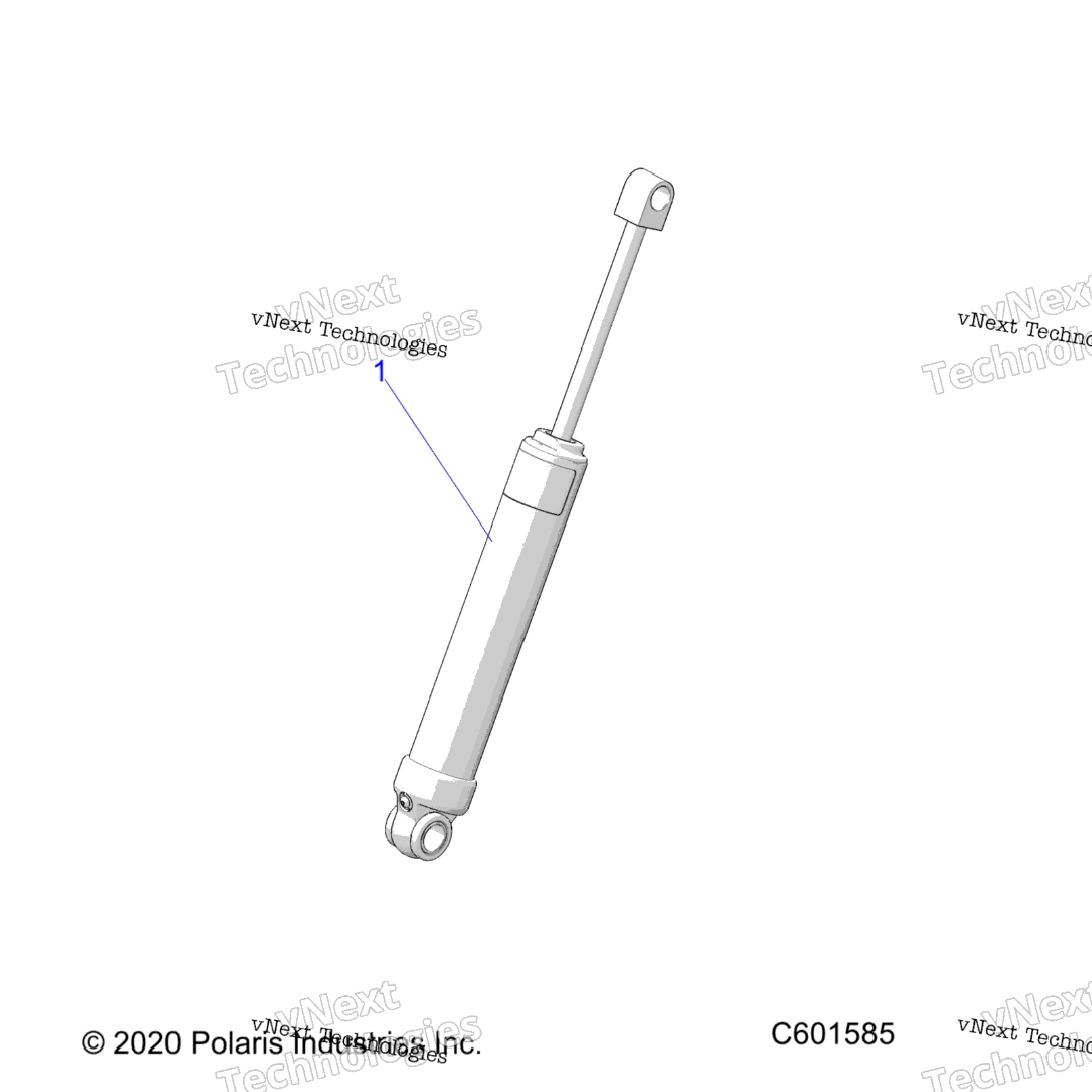 Suspension, Shock, Rear Track (C601585)