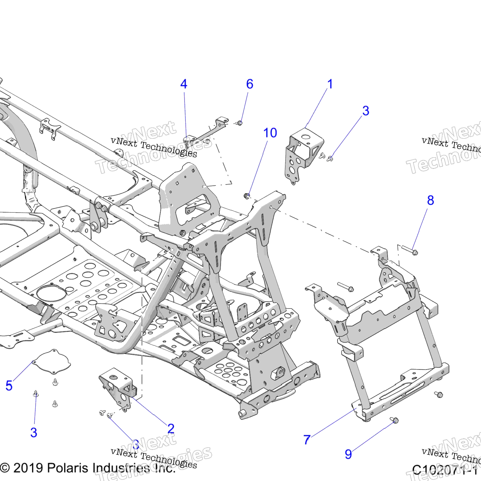 Chassis, Front Cab Supports