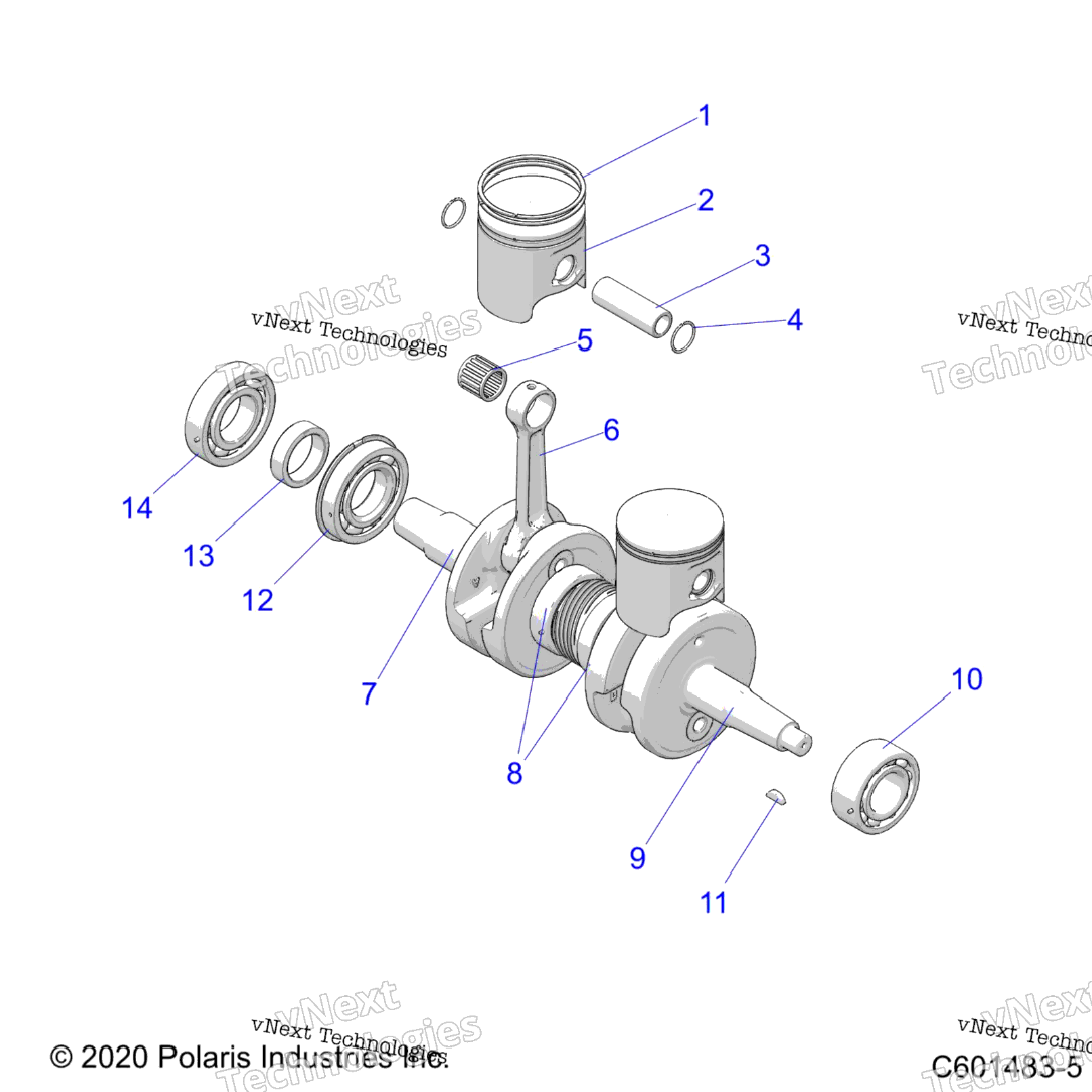 Engine, Piston & Crankshaft